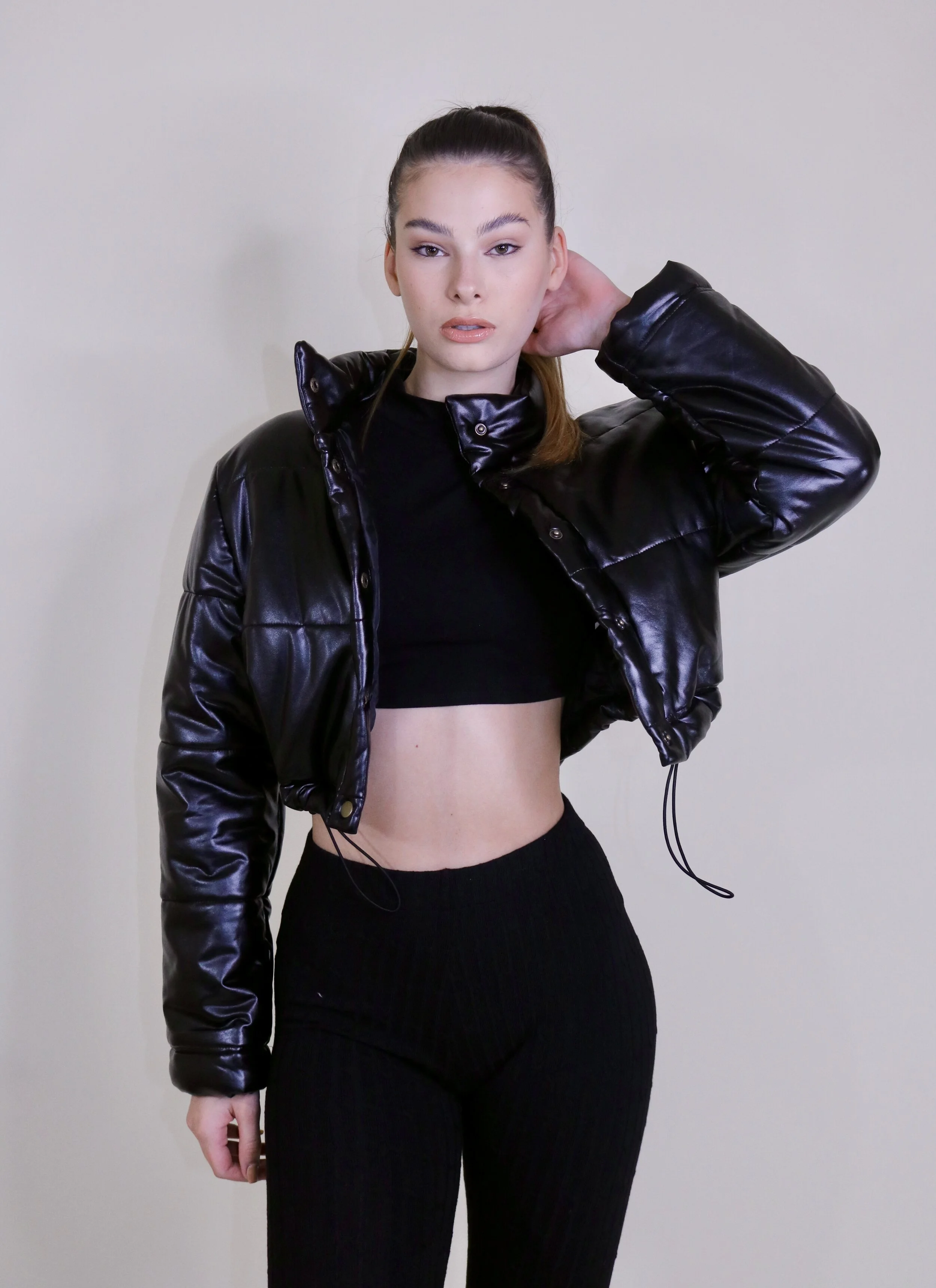 DRAWSTRING BUBBLE COAT