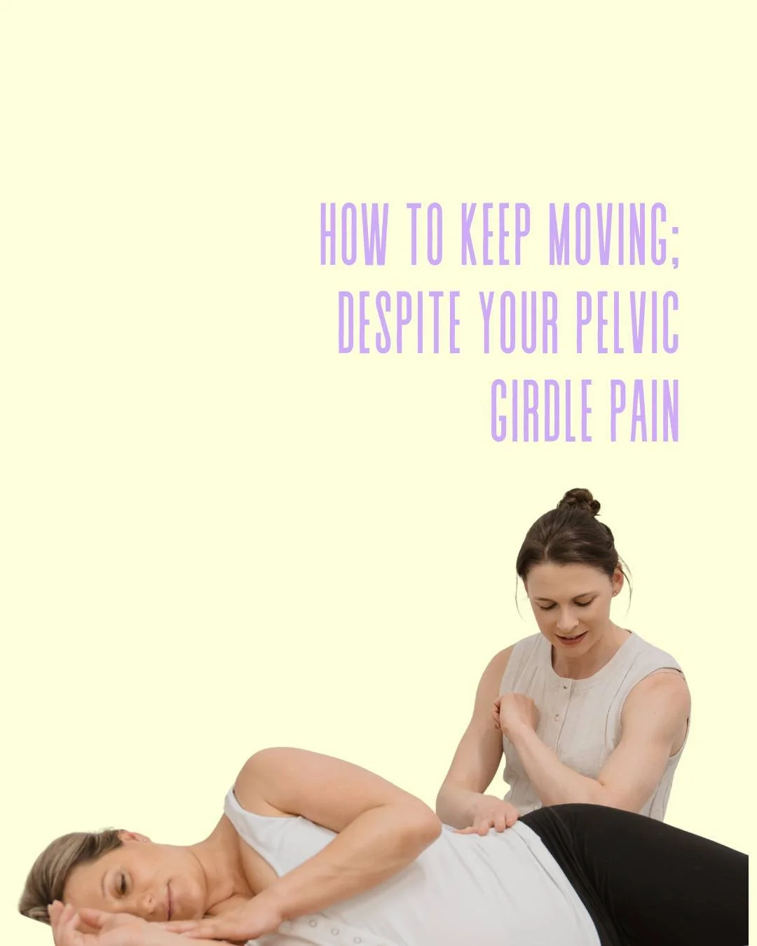 Pelvic girdle pain does not mean you have to stop moving 🤰🏽.

Small adjustments to how you move day to day can make activity more comfortable and more achievable 👣.

Low impact exercise 🏊&zwj;♀️🚶&zwj;♀️, pacing ⏱️, lumbopelvic strengthening 🏋️&