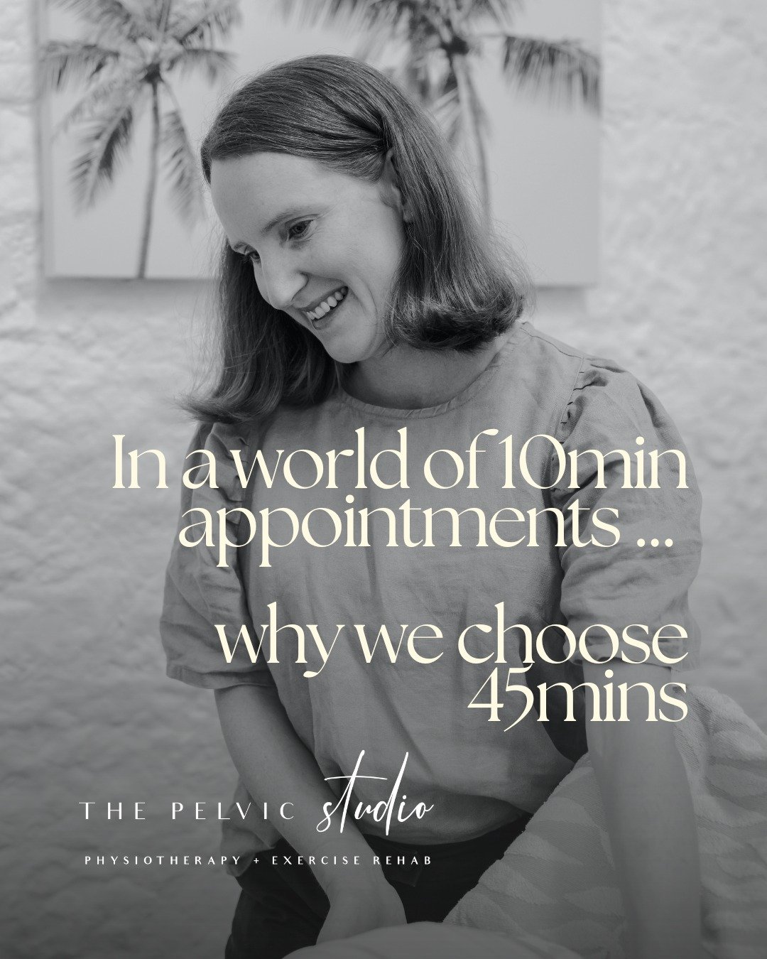 In today&rsquo;s healthcare system, appointment lengths vary, and every model exists for a reason.
For us, 45-minute consultations are intentional.

We choose this length because pelvic health is rarely just one symptom or one quick fix. It is layere