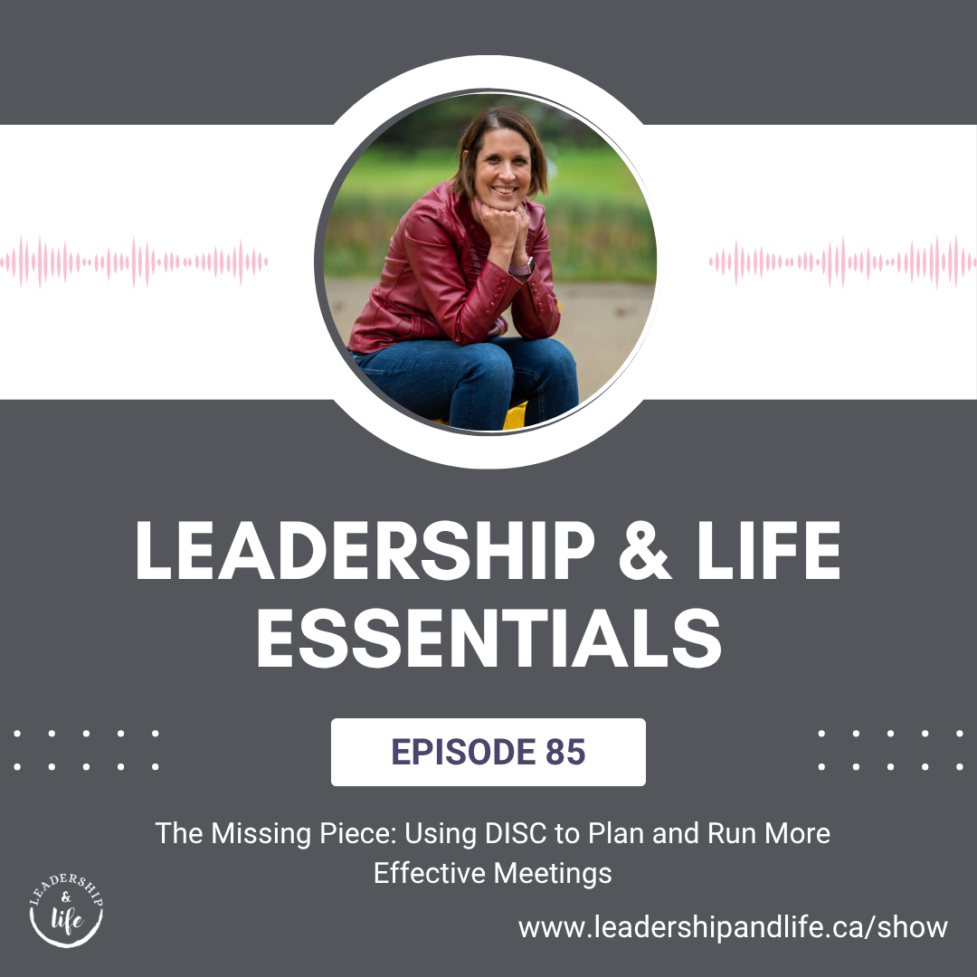 Episode 85: The Missing Piece: Using DISC to Plan and Run More Effective Meetings