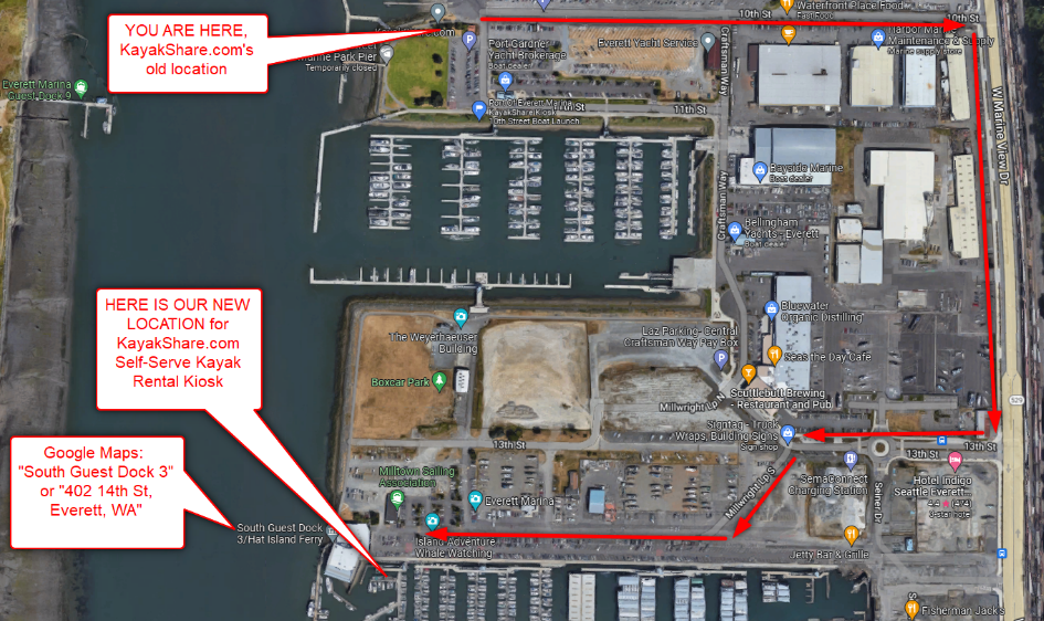 Everett Marina / Jetty Island Kayak Rental —