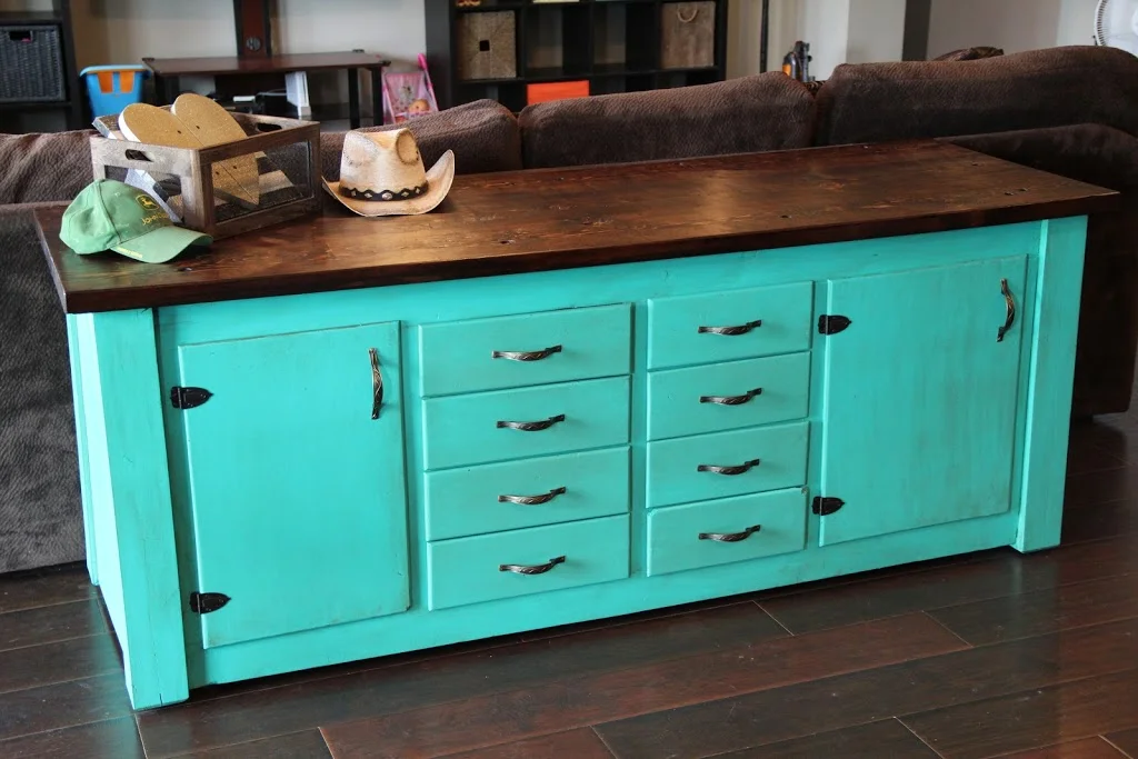 Workbench to Sofa Table