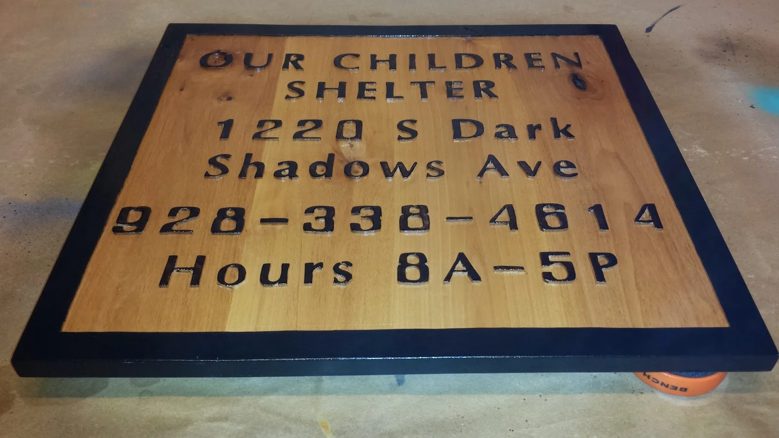 Wooden Sign - Routed, Carved and Burned