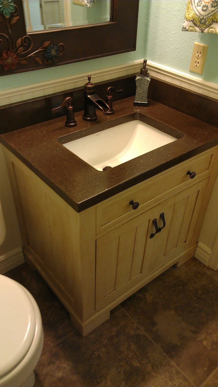 Concrete Counter with Undermount Sink