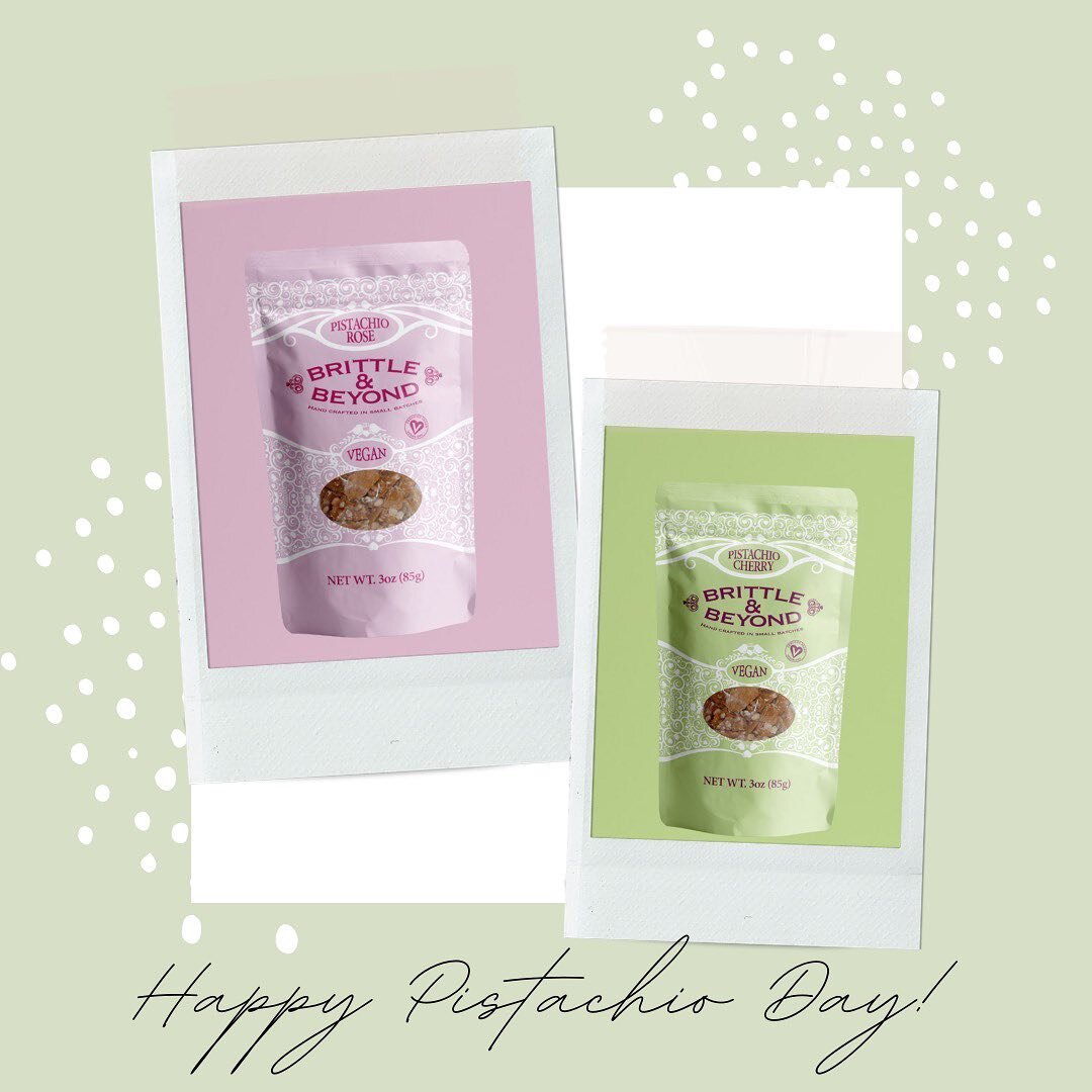 Happy National Pistachio Day! 🎉

Two of our delicious brittle flavors, Pistachio Cherry and Pistachio Rose, are the perfect treat to celebrate with on this special day.
.
.
#brittle #candy #candylover #sweettooth #dessert #pistachiocandy #pistachiod