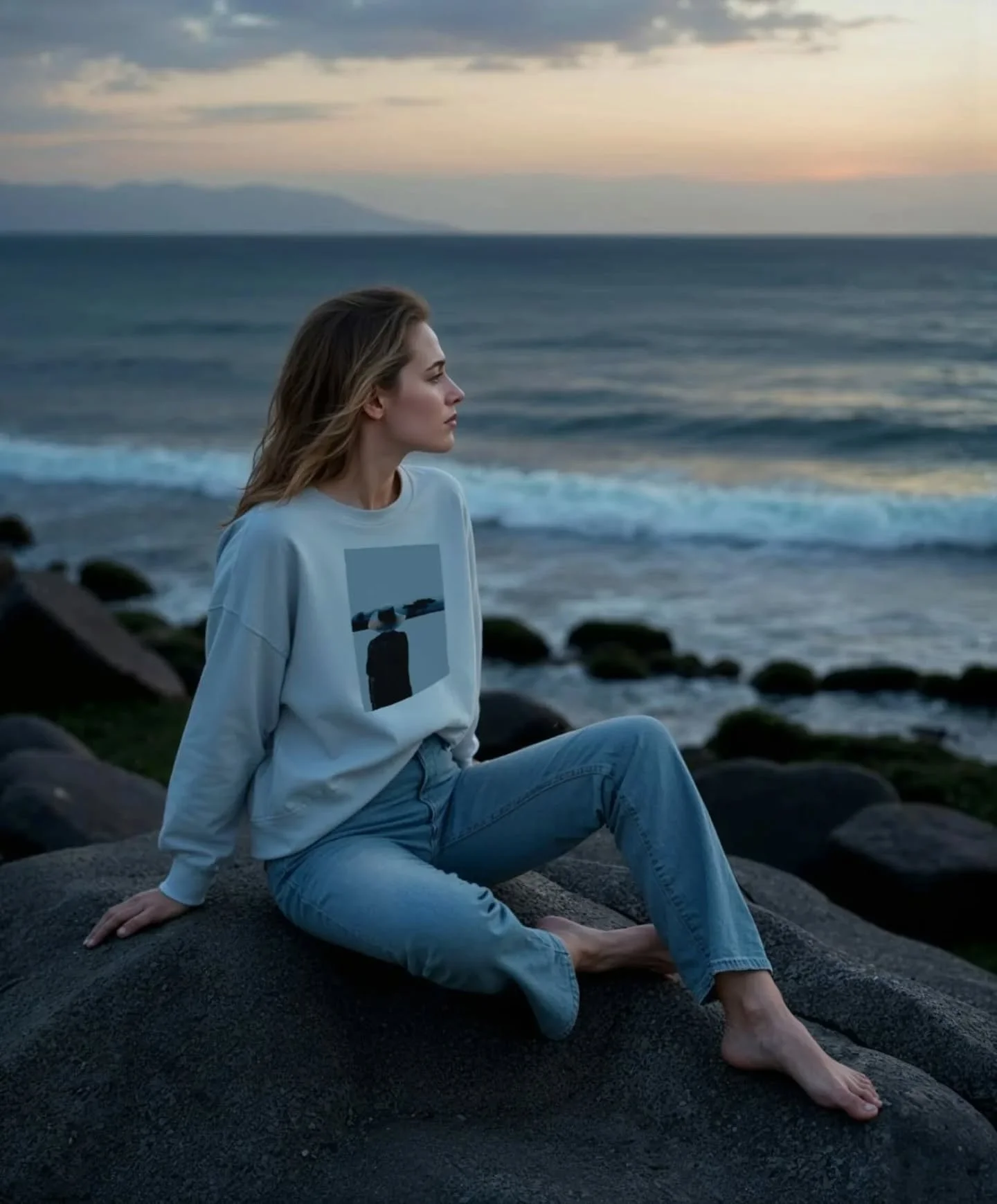 A very new collaboration with french brand @made.in.sens . The co-founder Sabine decided to choose the prints that make her think of her beloved Brittany. These soft and gracious sweatshirts will make you feel ultra-cosy. 'In the night' is an echo of