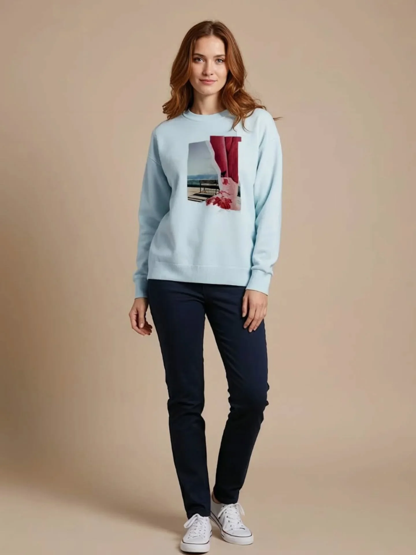 After meeting creative minds Sabine @made.in.sens and Sophie @sophiemorinstapel I was convinced that something interesting might come up. My feeling was right, print 'At the sea ' reflects perfectly the message behind the new sweatshirt collection of