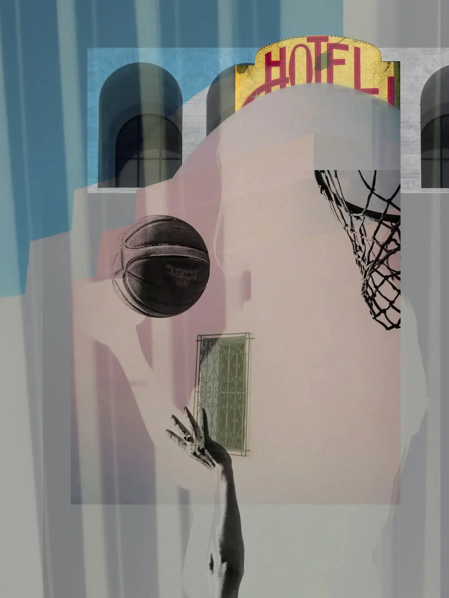 Summer break. When the phone is switched off and everything is out of reach...🏐

#visualartists #mixedmediaartwork #digitalcollageart #workinprogressart