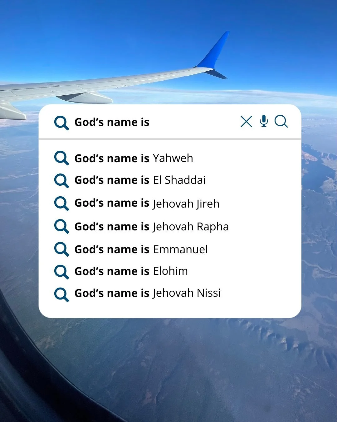 Last week we were reminded that God can’t be captured by a single name, but He has many names to show us more of His character. Let’s continue to be praying in thankfulness this week to our God who is mighty, who heals, who provides, and