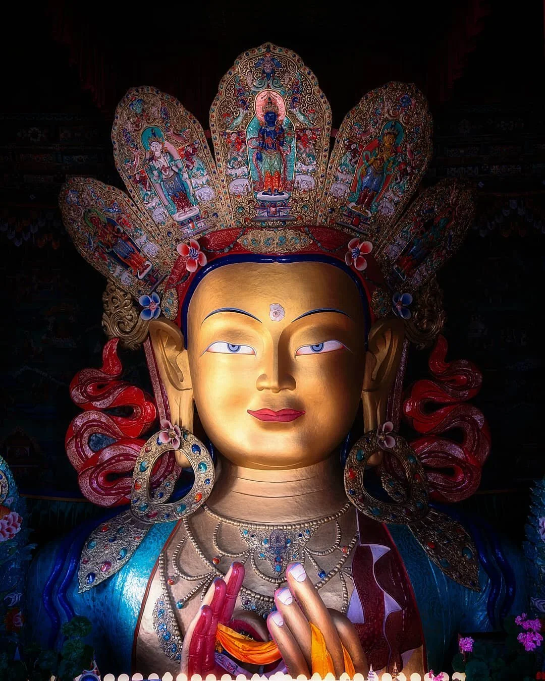 The Maitreya Buddha in the Mountains - Thiksey Monastery, Ladakh