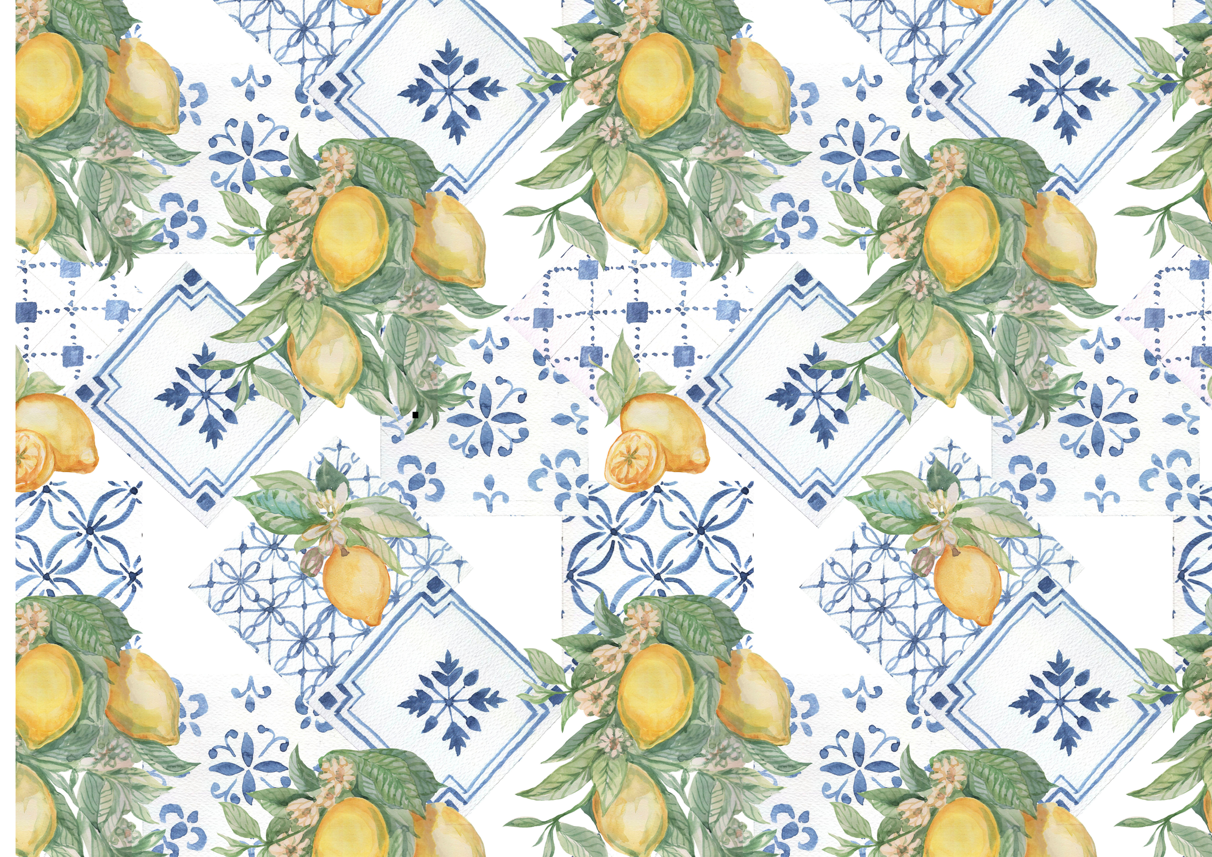 Cake Wrap Mediterranean lemon a3 and a4