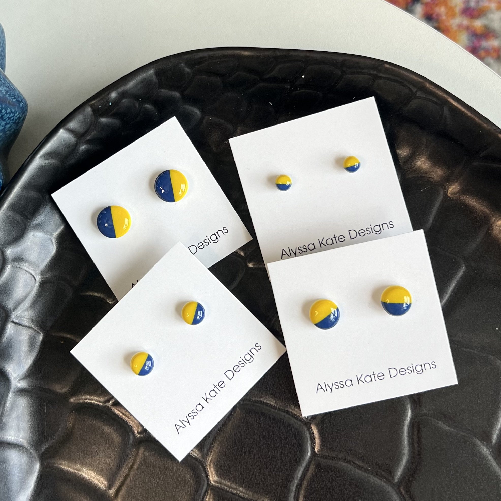 Yellow and Navy