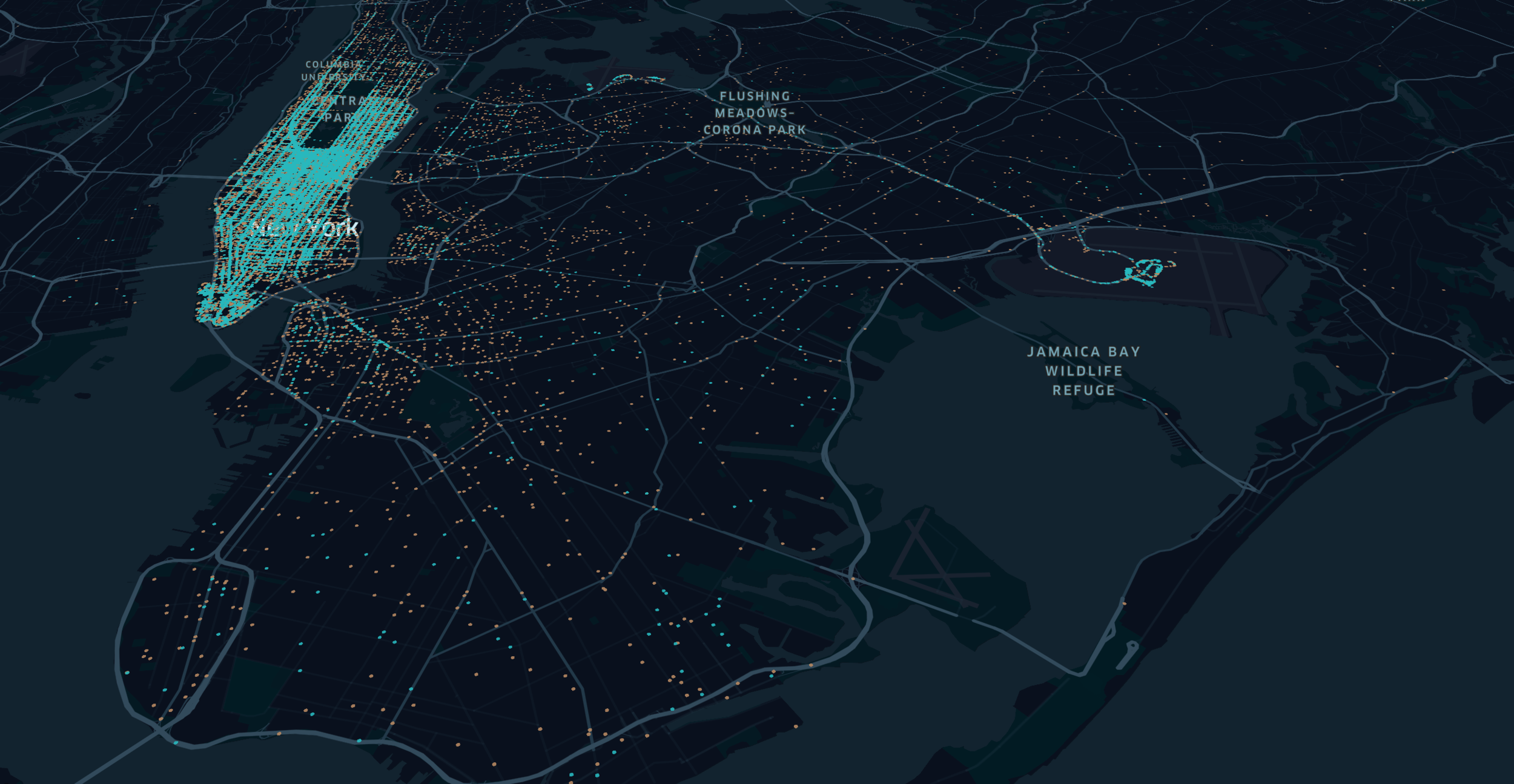 New York Static Tops Map Visualization