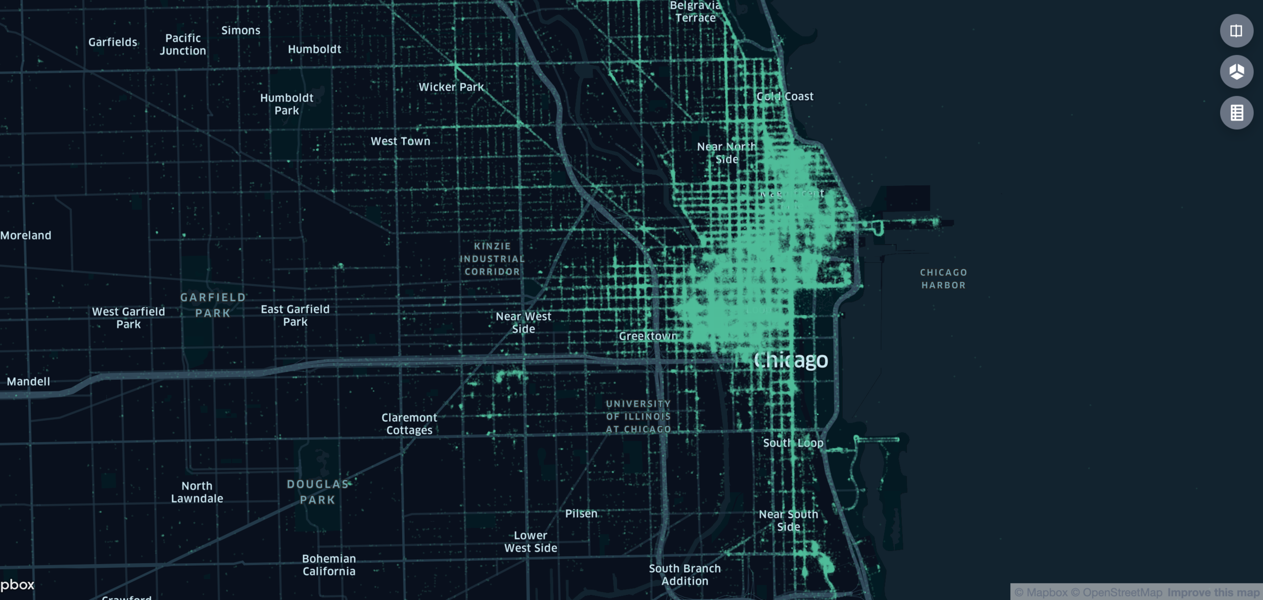 Chicago Static Tops Map Visualization