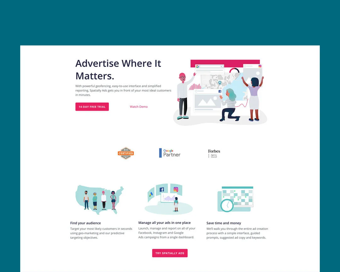 Spatially Ads Web Design