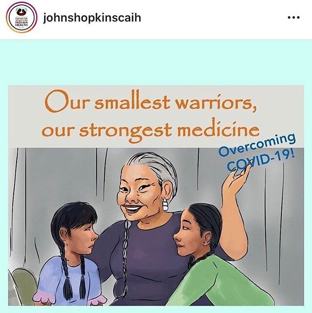 REPOST from @johnshopkinscaih &ldquo;&rdquo;Our Smallest Warriors, Our Strongest Medicine: Overcoming COVID-19&rdquo; is a book for Indigenous children and families that instills hope and provides &nbsp;#covid_19 education and coping strategies.&rdqu