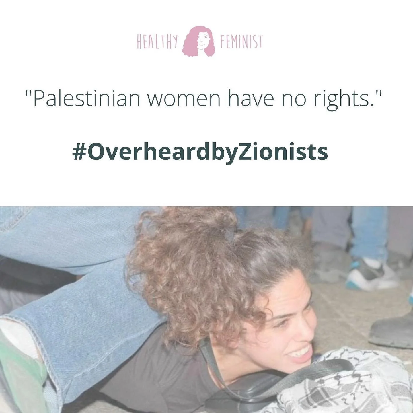 We are constantly gaslit on topics related to women&rsquo;s rights in Palestine. Our question to you: Is women&rsquo;s participation in the ethnic cleansing campaigns and massacres against indigenous Palestinians the feminism we are looking for?⁣
⁣
⁣