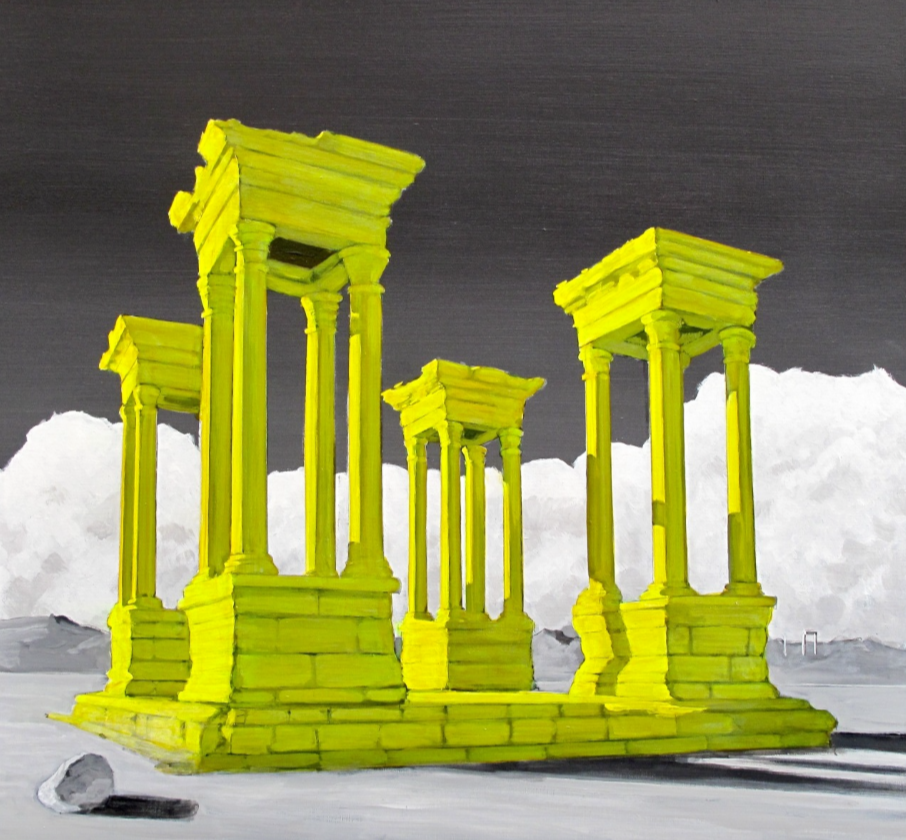 Palmyra Redux, 30" x 24" , 2016.