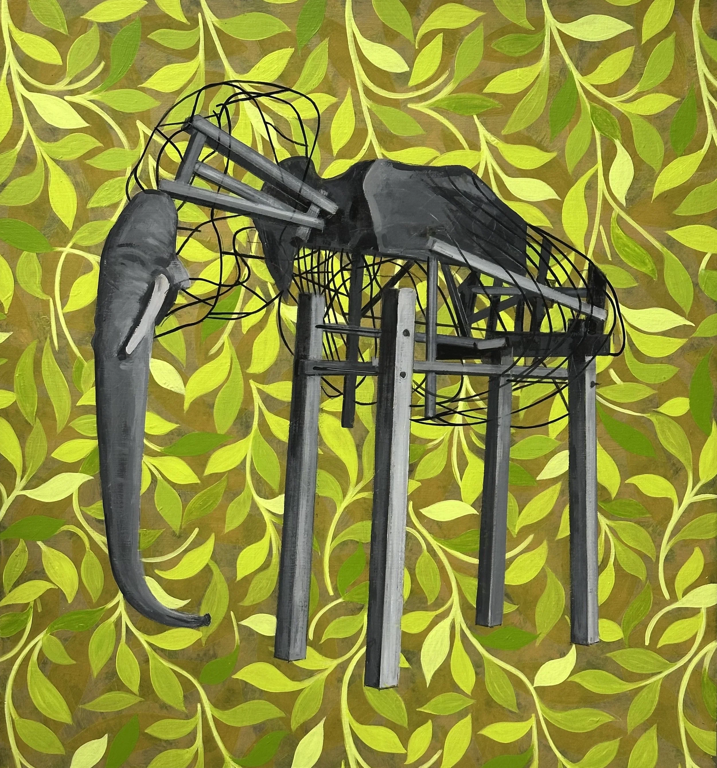 Jambo, 24” x 24”, 2025.