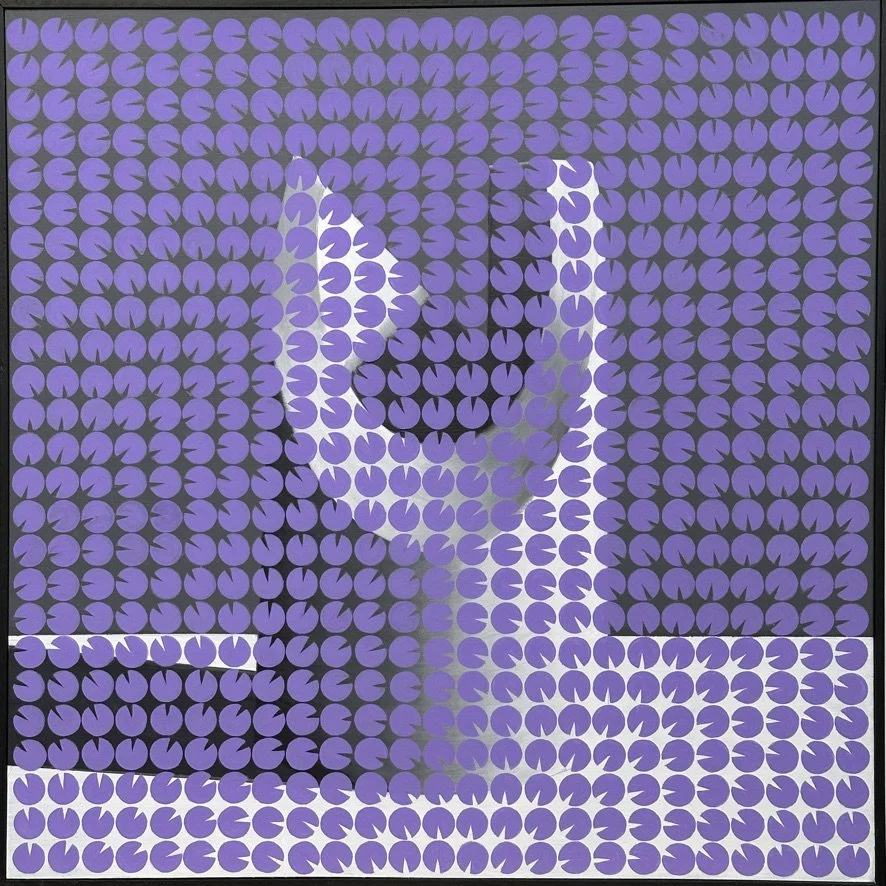 Mari Redux, (Luis Sacrilotto 1980) , 24" x 24", 2025 .