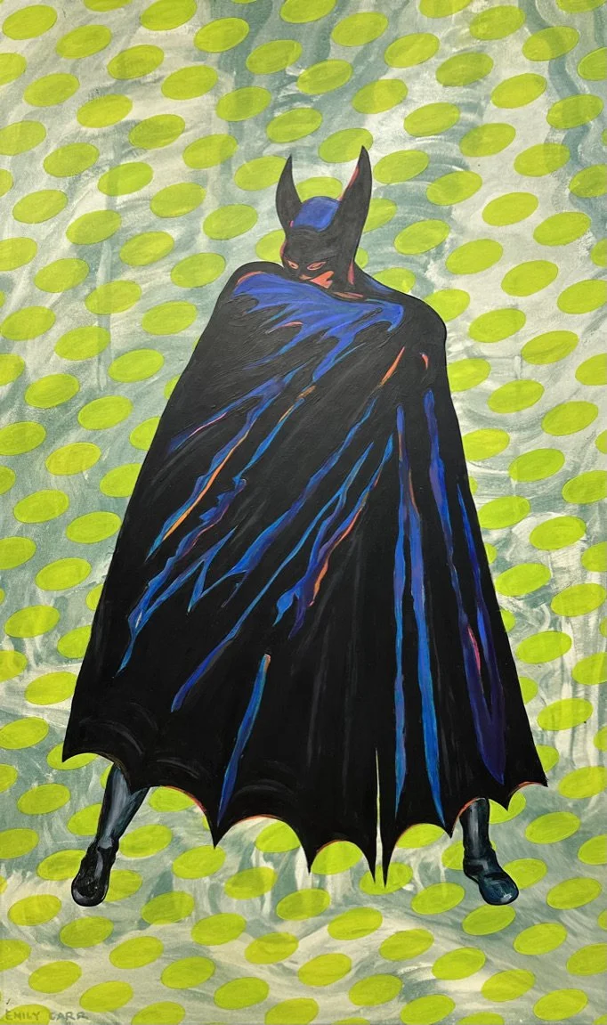 Batman in the Cool Cool Forest,  27" x 44.5", 2026.