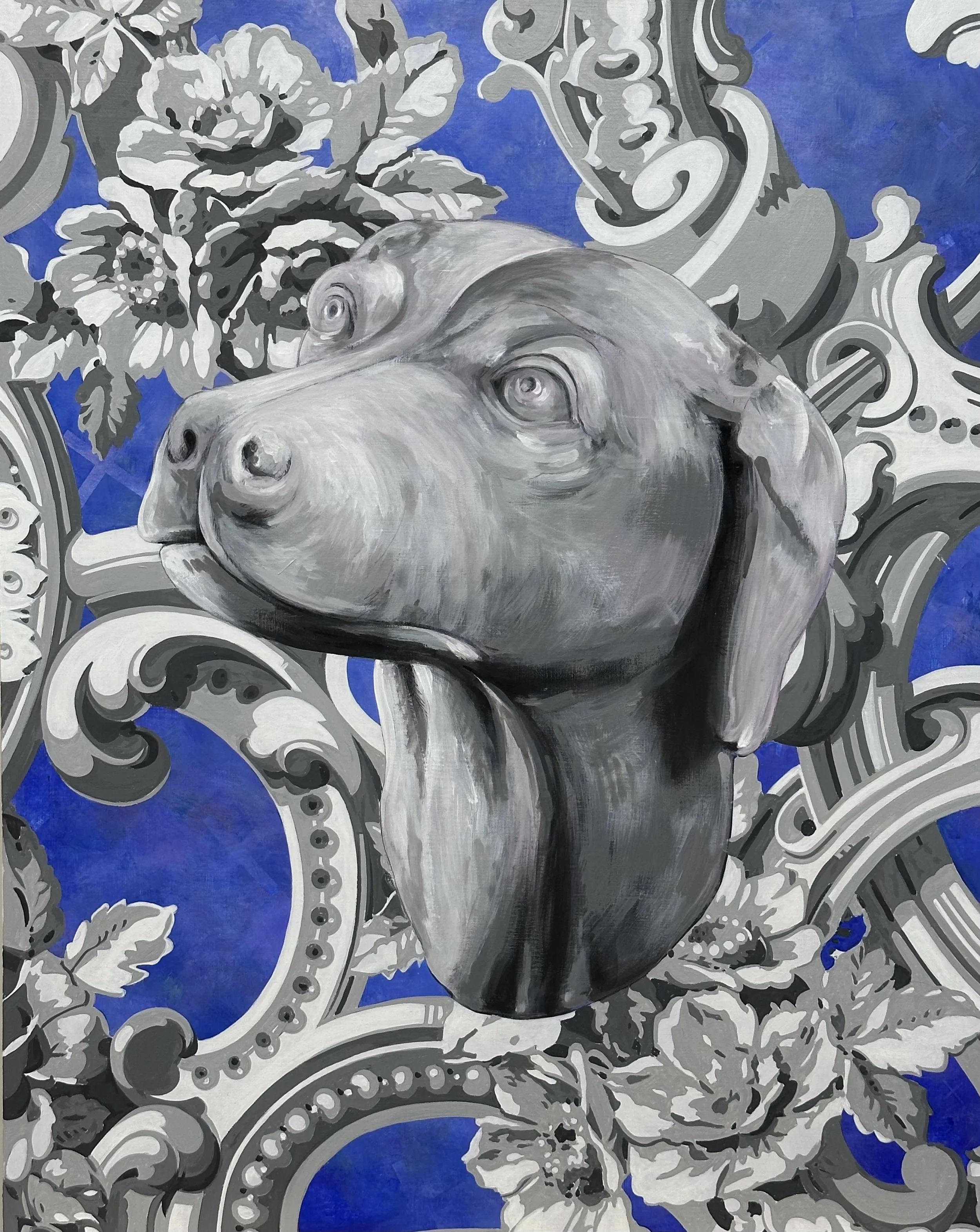 Dog's Head (Etruscan), 24" x 30", 2026.
