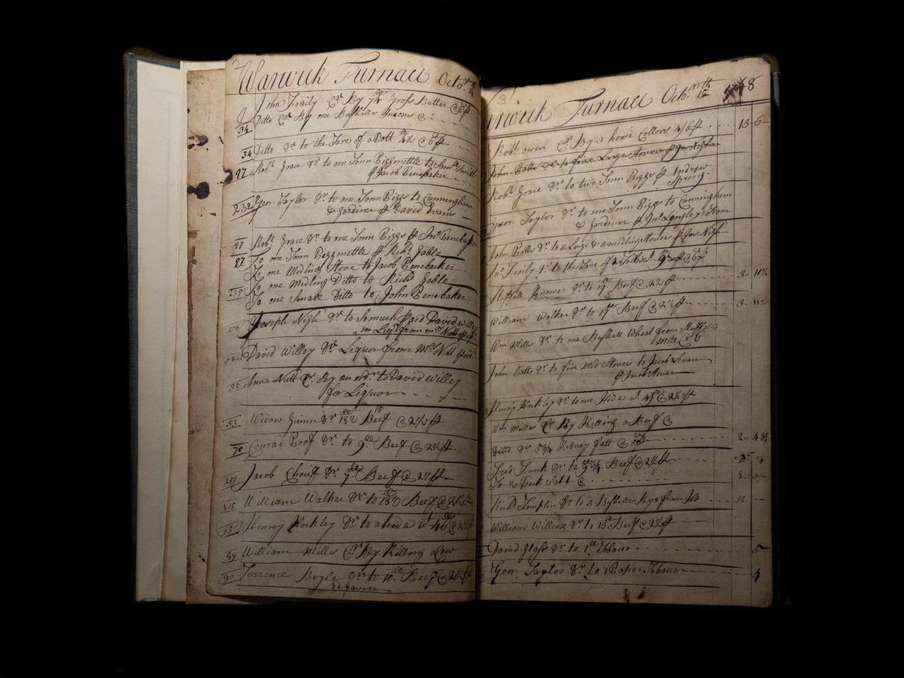 Warwick Furnace Journal 1748 | Historical Society of Pennsylvania
