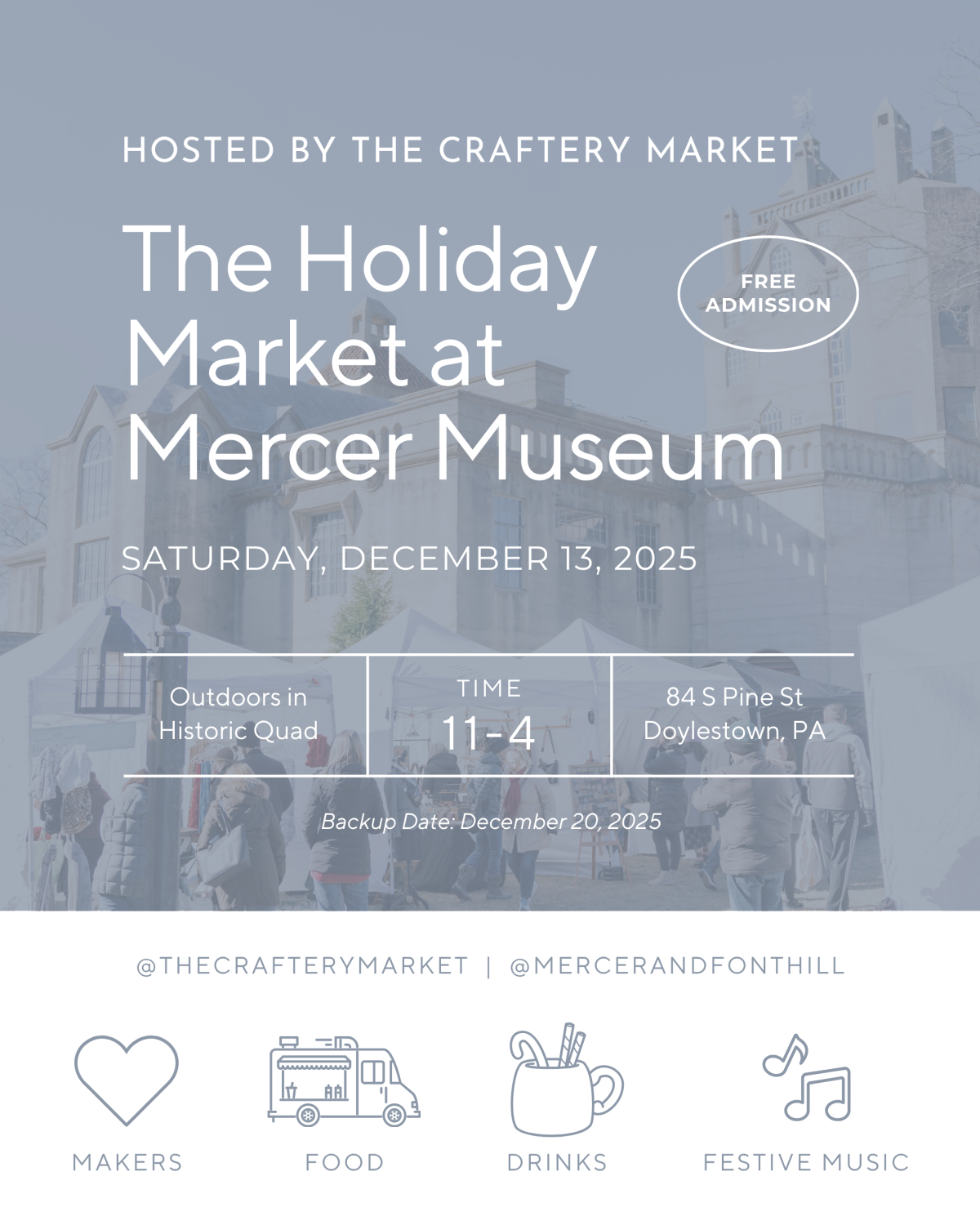 The Craftery Holiday Market at Mercer Museum