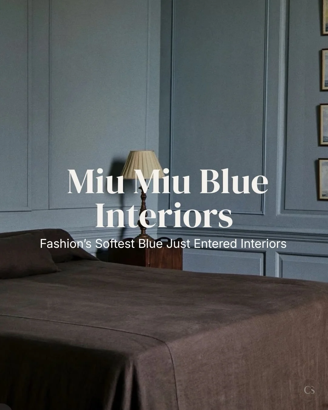 Fashion colors entering interiors 🩵💫

Powder blue is having a moment &mdash; and it&rsquo;s not loud.

Think:
&bull; soft blue walls
&bull; warm wood contrast
&bull; tactile, sculptural furniture

Fashion always arrives first. Interiors always foll