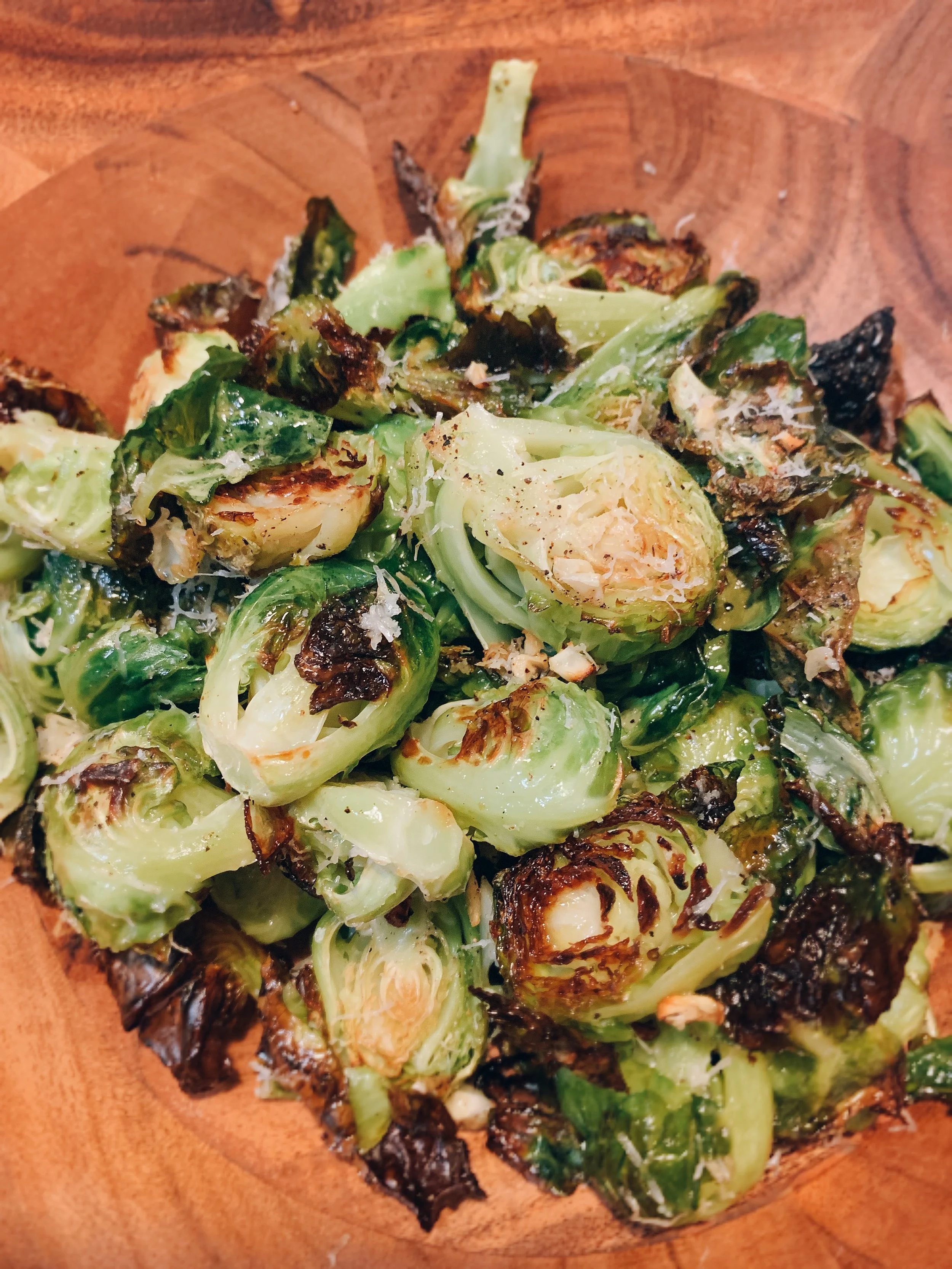 Garlic Parmesan Brussel Sprouts