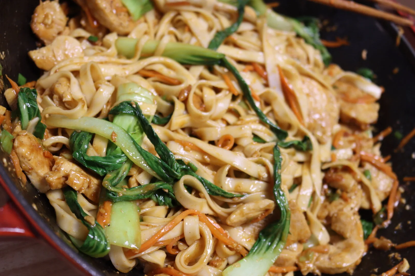 Spicy Chicken Lo Mein 