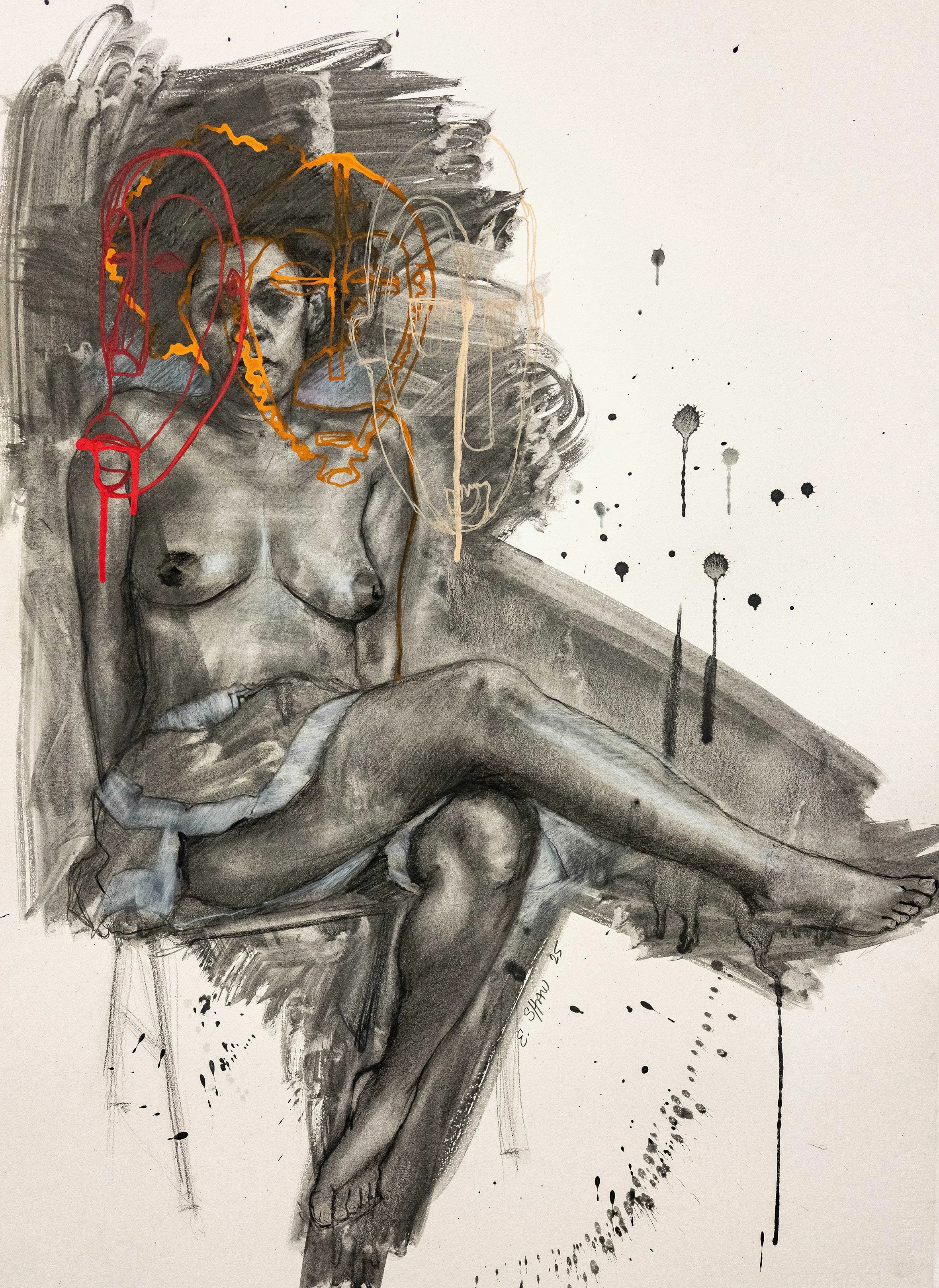 Untitled
22.5"x30"
Graphite
2025