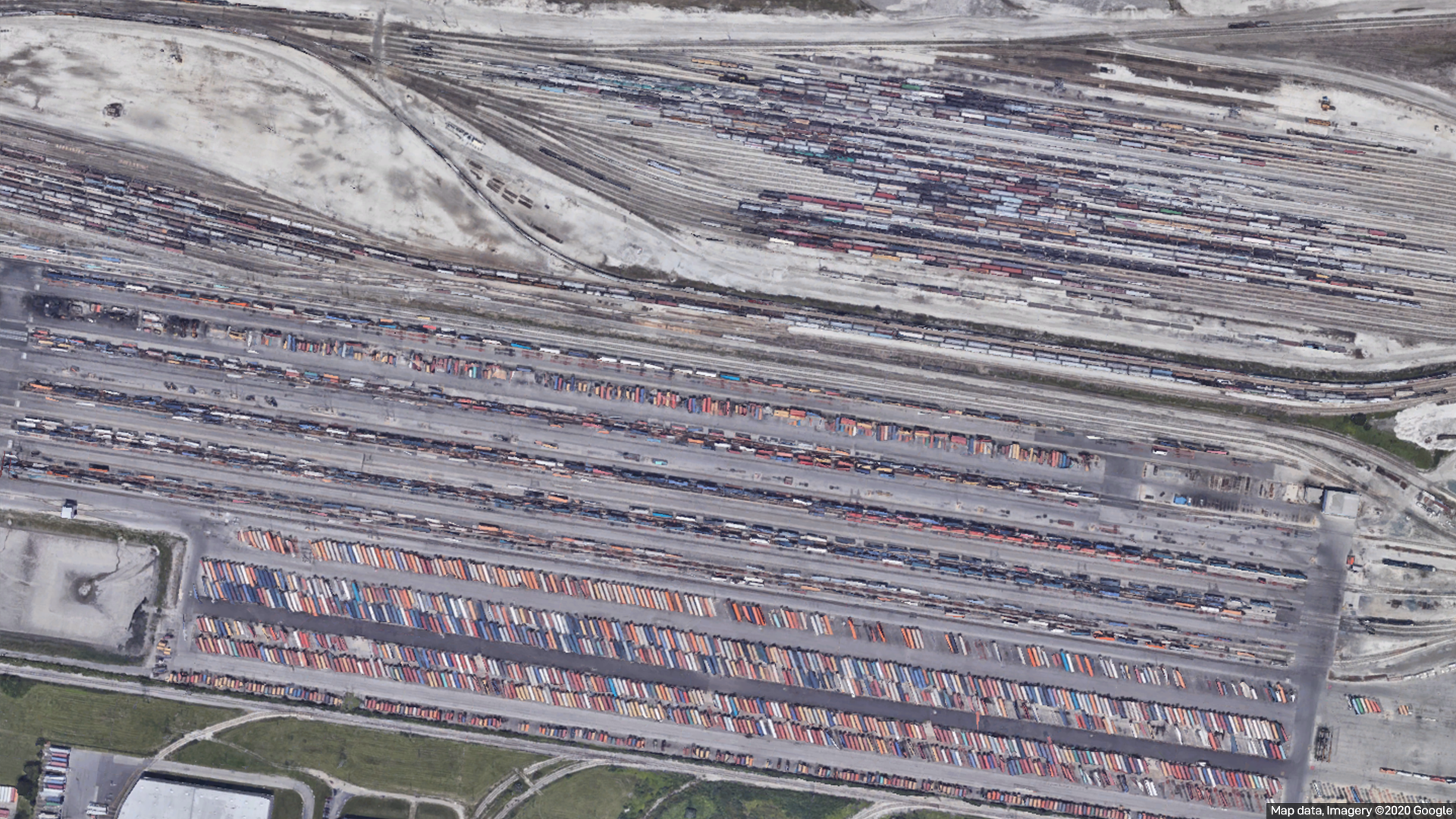 Clearing rail yard, Chicago