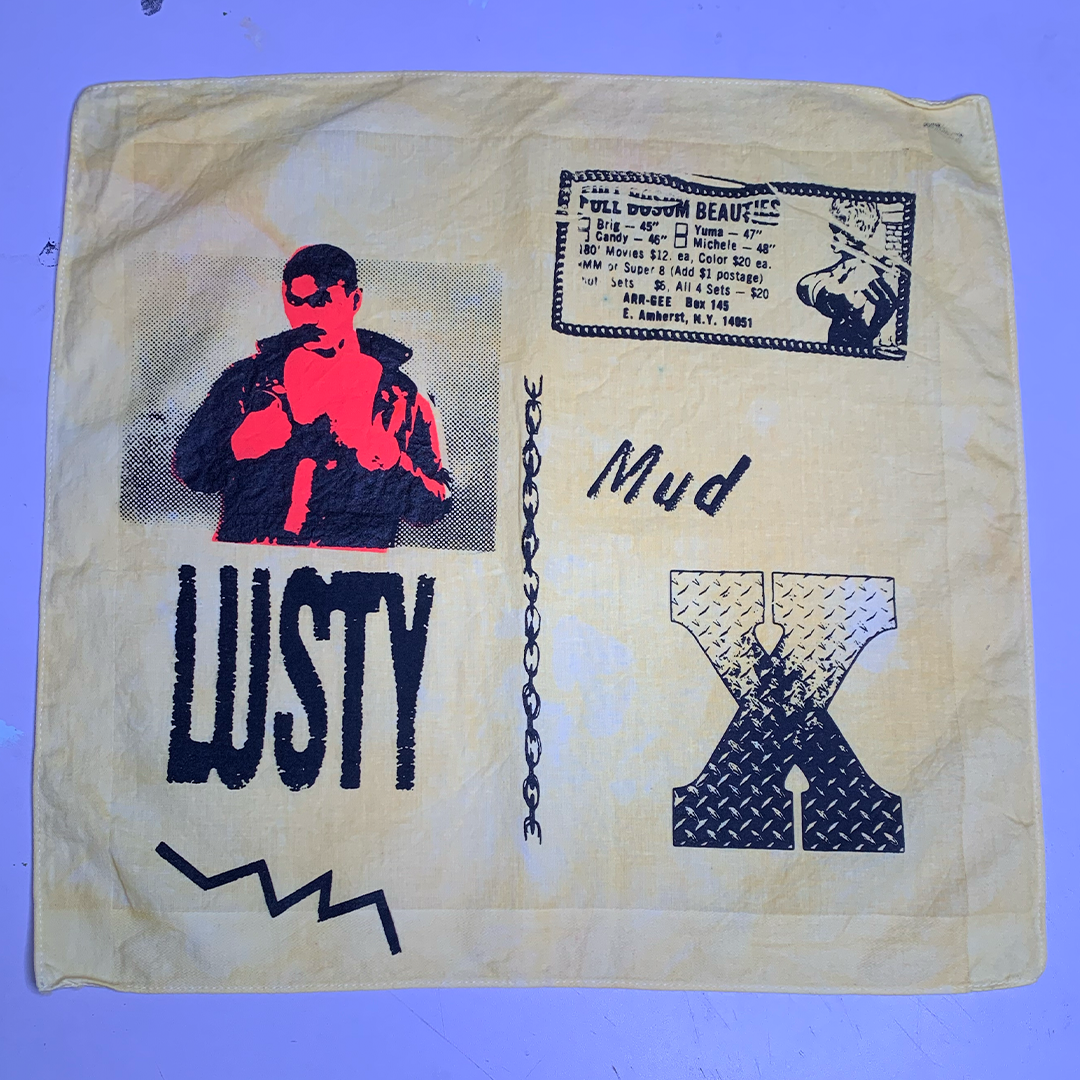 Collage Hankie - Yellow Dyed