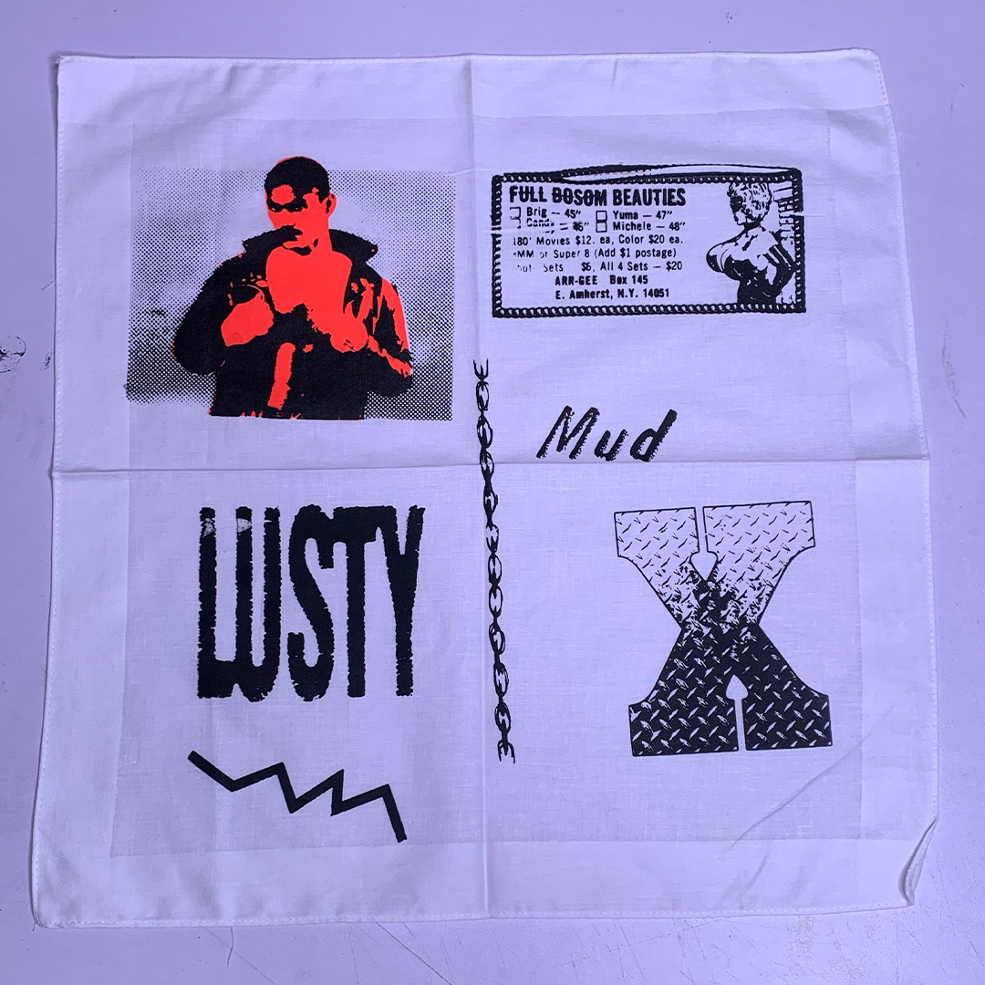 Collage Hankie - White