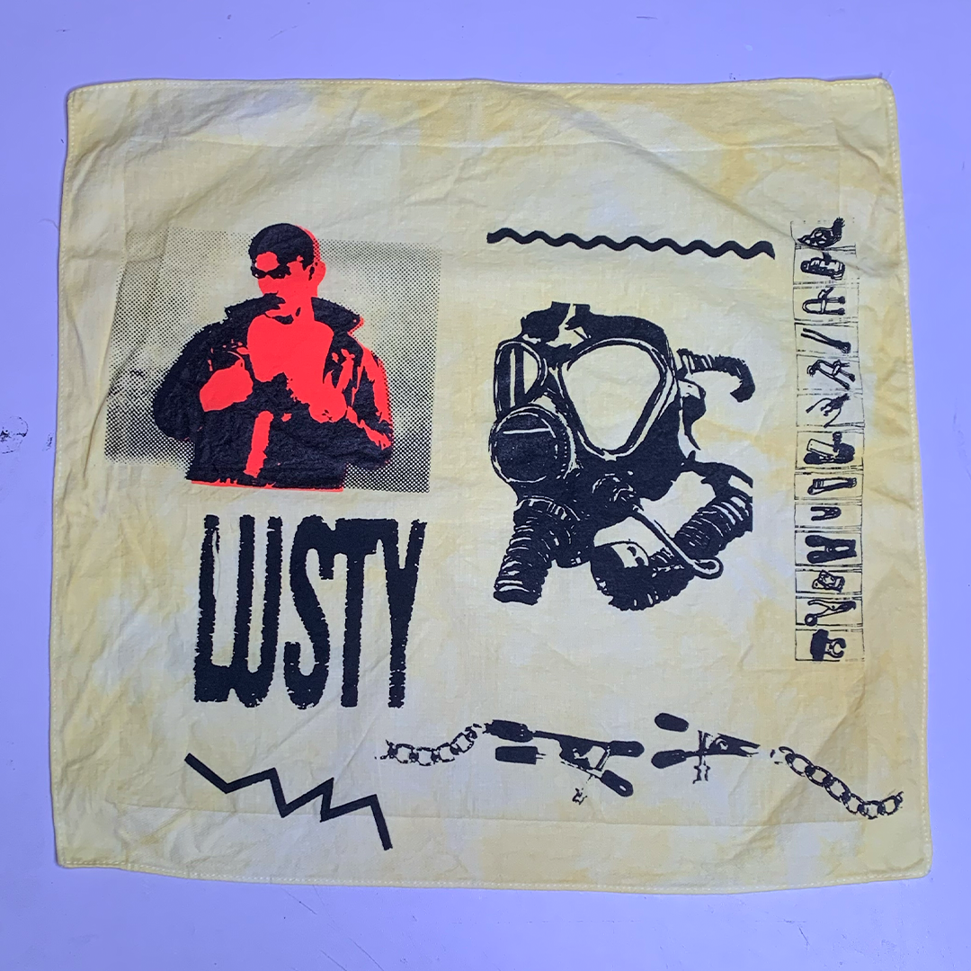 Collage Hankie - Yellow Dyed