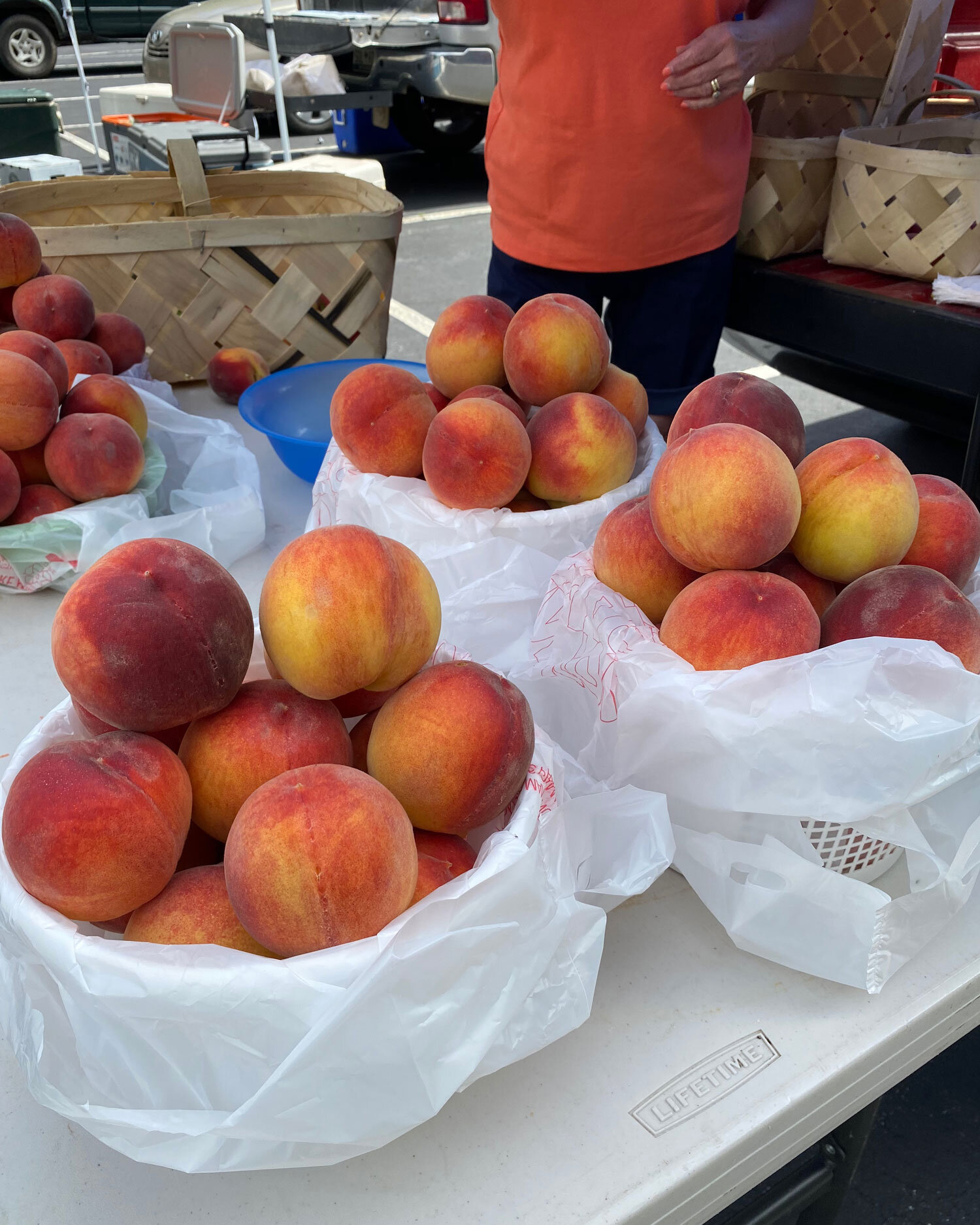 Peaches from Hyder Farms in Landrum