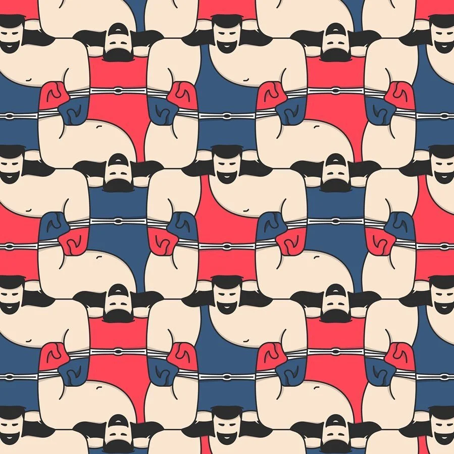 I haven&rsquo;t drawn any illustrations or tessellations in a long time - I&rsquo;ve been creatively drained as of late. But yesterday, while watching one of my recorded workout videos (and trying to correct my so-so form on some exercises), inspirat