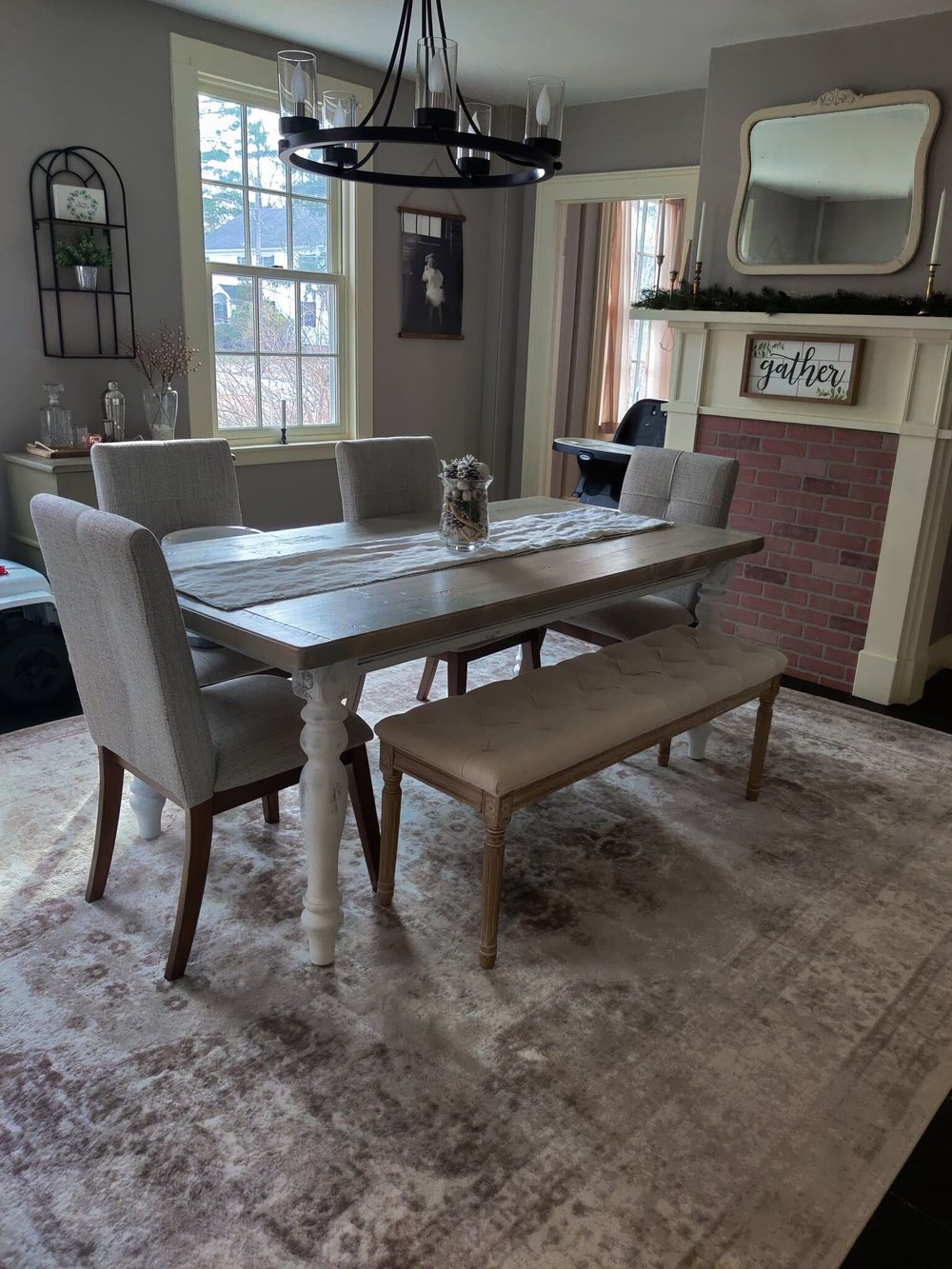 Farmhouse Top Leg Table — Sauer Bros Woodwork