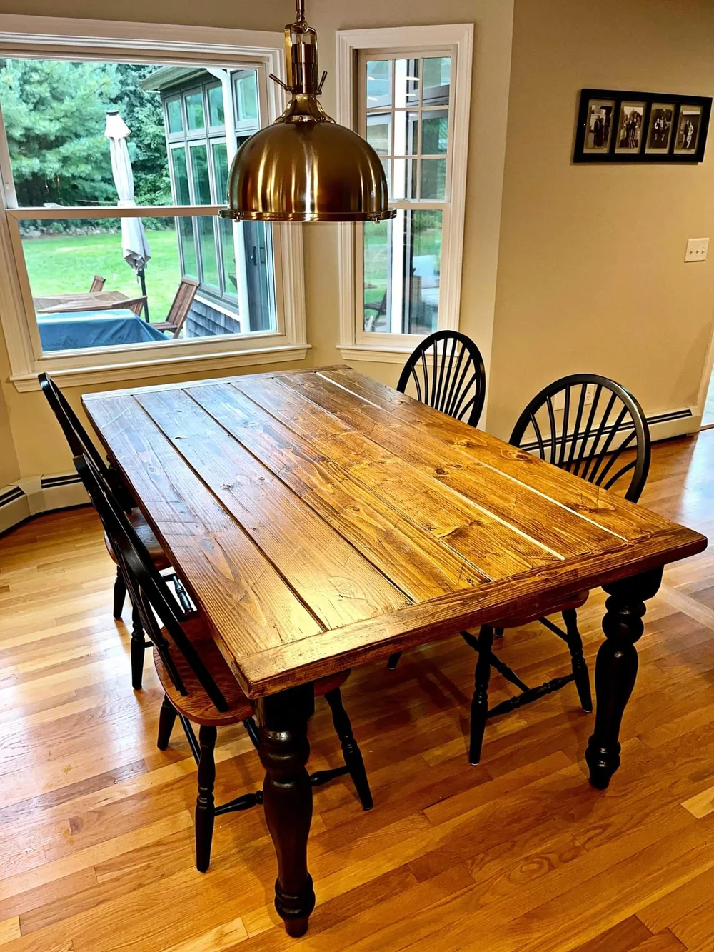 Farmhouse Top Leg Table — Sauer Bros Woodwork