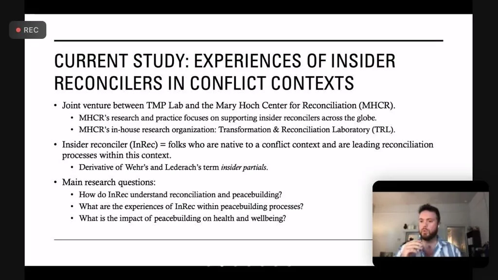 MHCR Staff Participates in the Carter School's Fall 2021 Peace Week