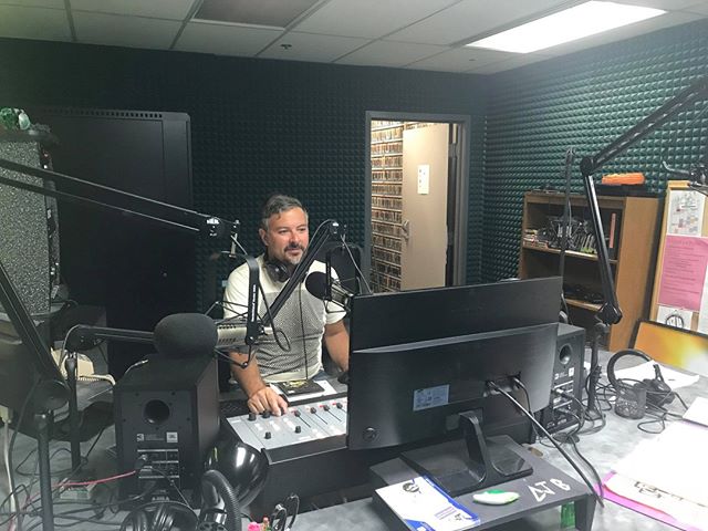 Musician and KRUA Alumni @matthopper &amp; The Roman Candles is back in the studio! Tune in at kruaradio.org #savecollegeradio