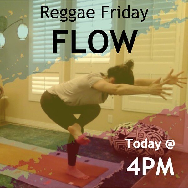 Let&rsquo;s end the week together, Reggae Friday, today at 4PM PST! This is a fun, all levels flow that will make you feel so good! Not on the mailing list? Click the link in my bio to add yourself and you&rsquo;ll get an email with all of the detail