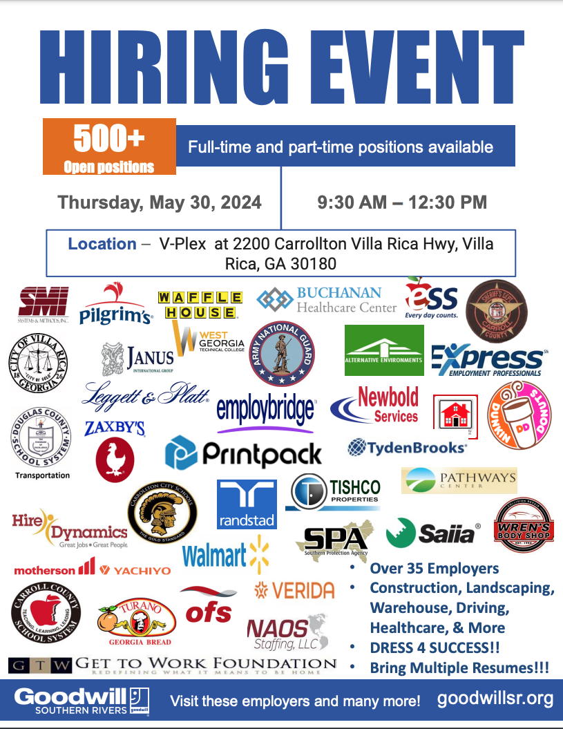 Villa Rica Jobs — Goodwill Southern Rivers