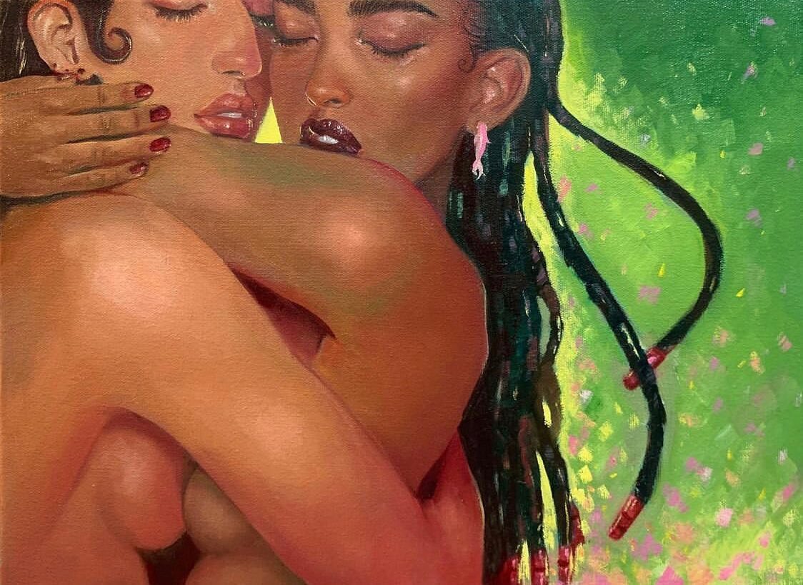 happy wednesday friends ☆*:.｡. o(≧▽≦)o .｡.:*☆ half way through the week already sending lots of love 🧸

💒 a tender moment by @chlocandraw #ashamedmagazine