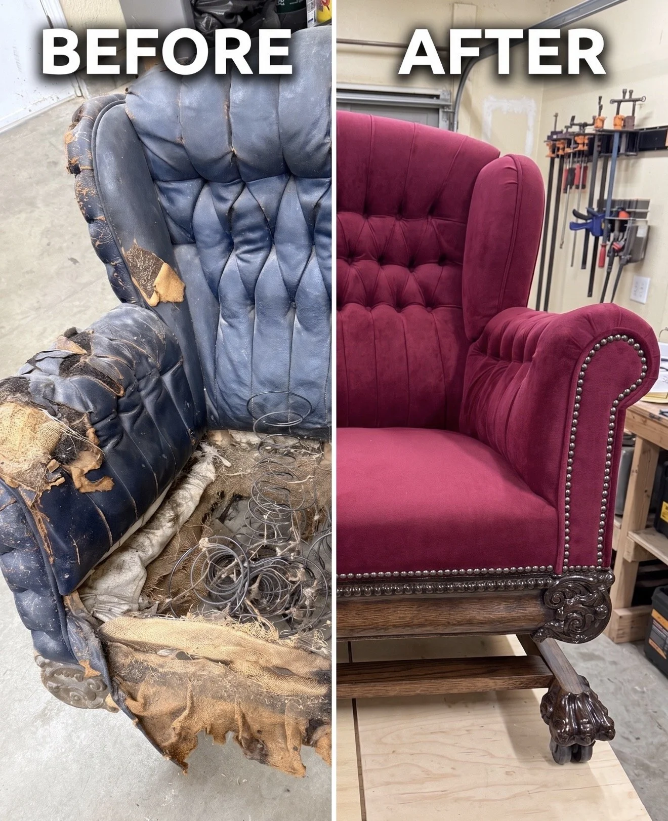 From Ruined to Regal: A Masterclass in Vintage Chair Restoration by Marinas Crafts