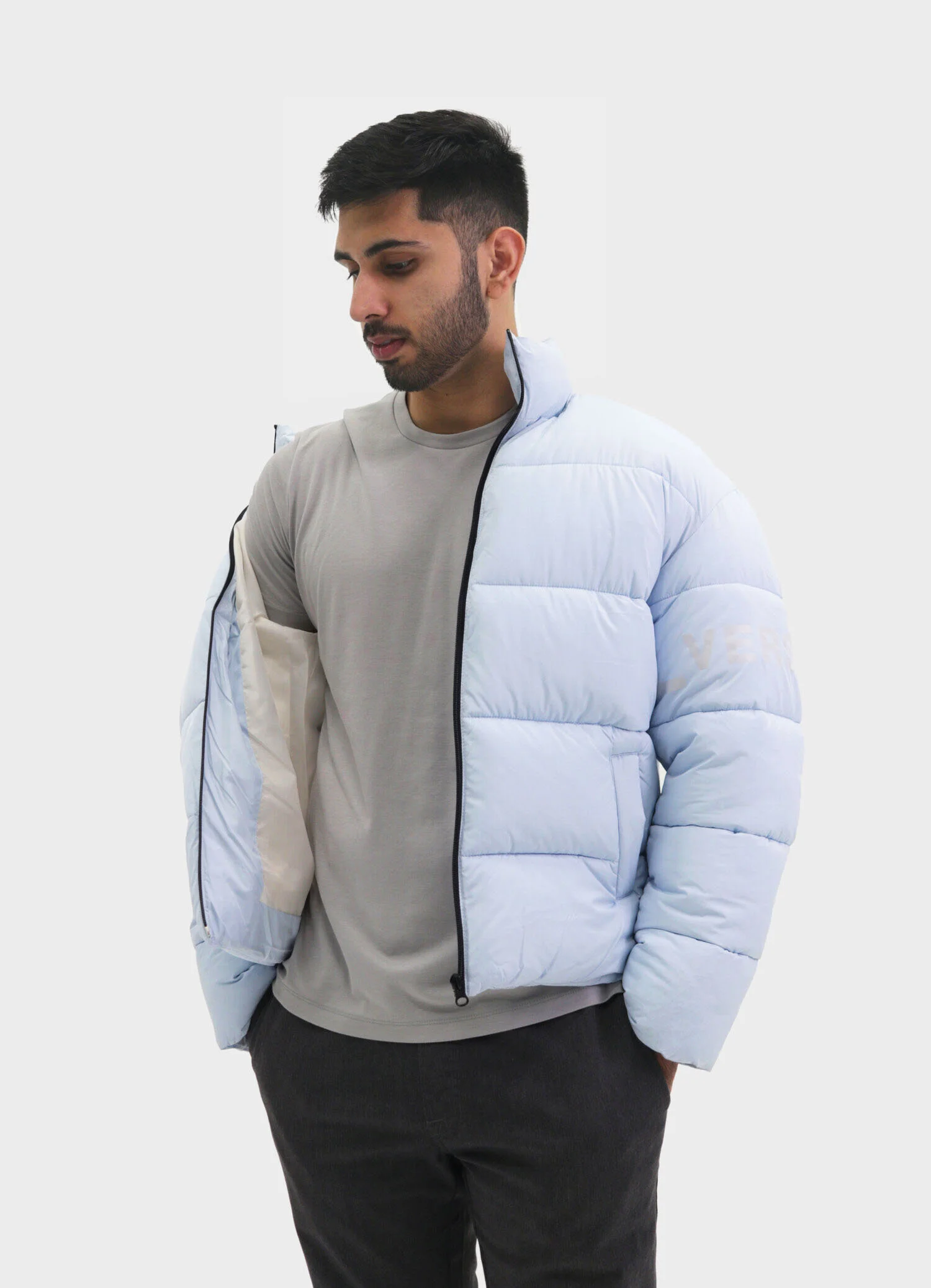baby blue puffer