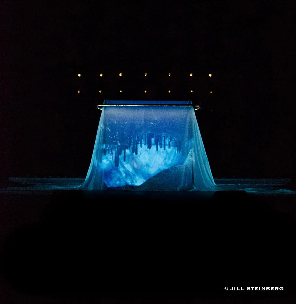  Composed by Paola Prestini  Directed by Michael McQuiliken Visual Realm by Erika Harrsch Projection Design by Brad Peterson Lighting Design by Yi Zhao Sound Design by Garth MacAleavey 