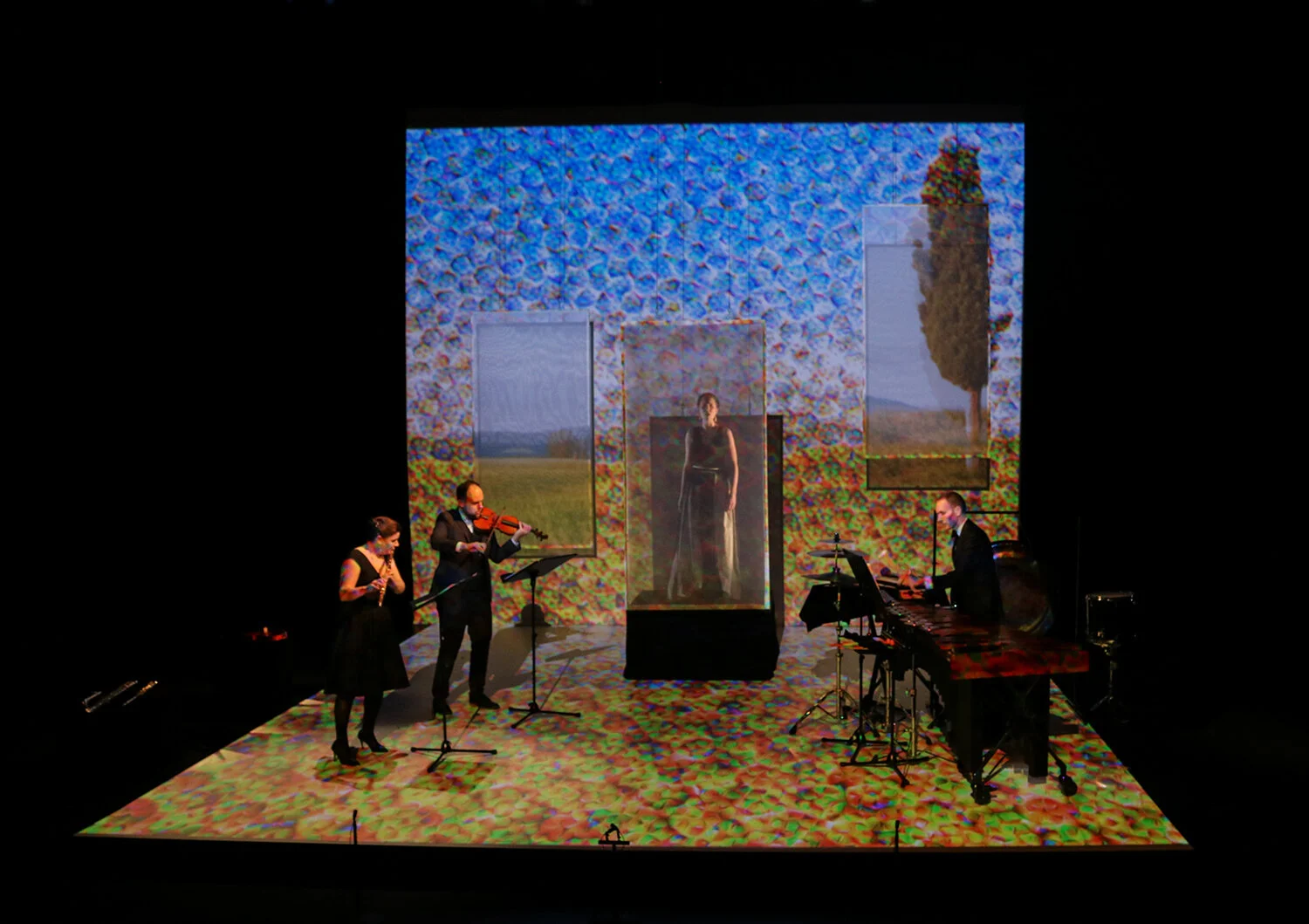  Composed by Kate Soper Performed by Wet Ink Ensemble Directed by Ashley Tata Scenery and Lighting by Anshuman Bhatia Projection Design by Brad Peterson 