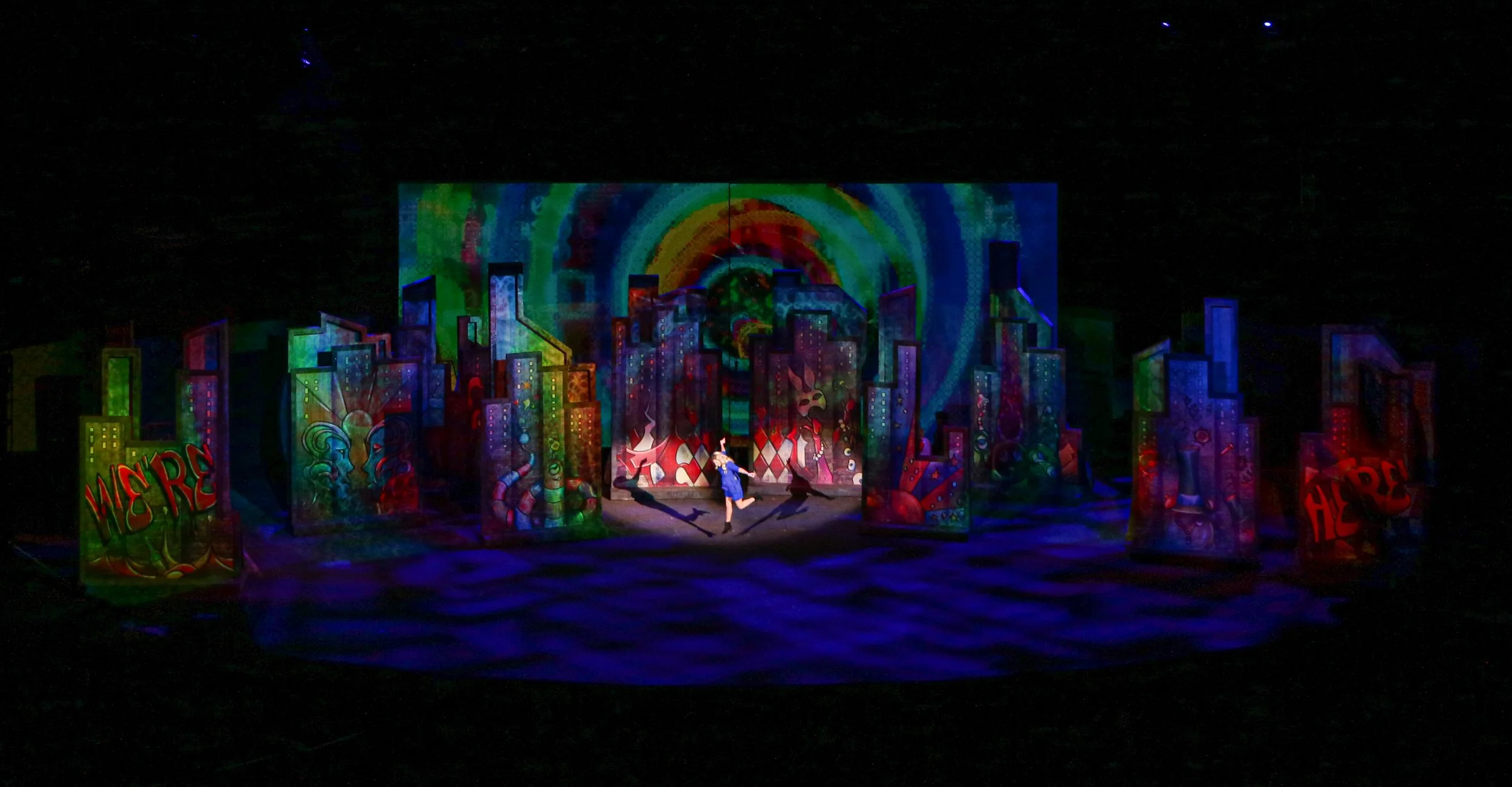  Directed by Gabriel Barre Choreography by Jennifer Paulson-Lee Scenery by Christine Peters Lighting by Jason Kantrowitz Costumes by Vanessa Leuck Video by Brad Peterson Sound by Josh Liebert  Wigs and Makeup by Bobbie Zlotnick 